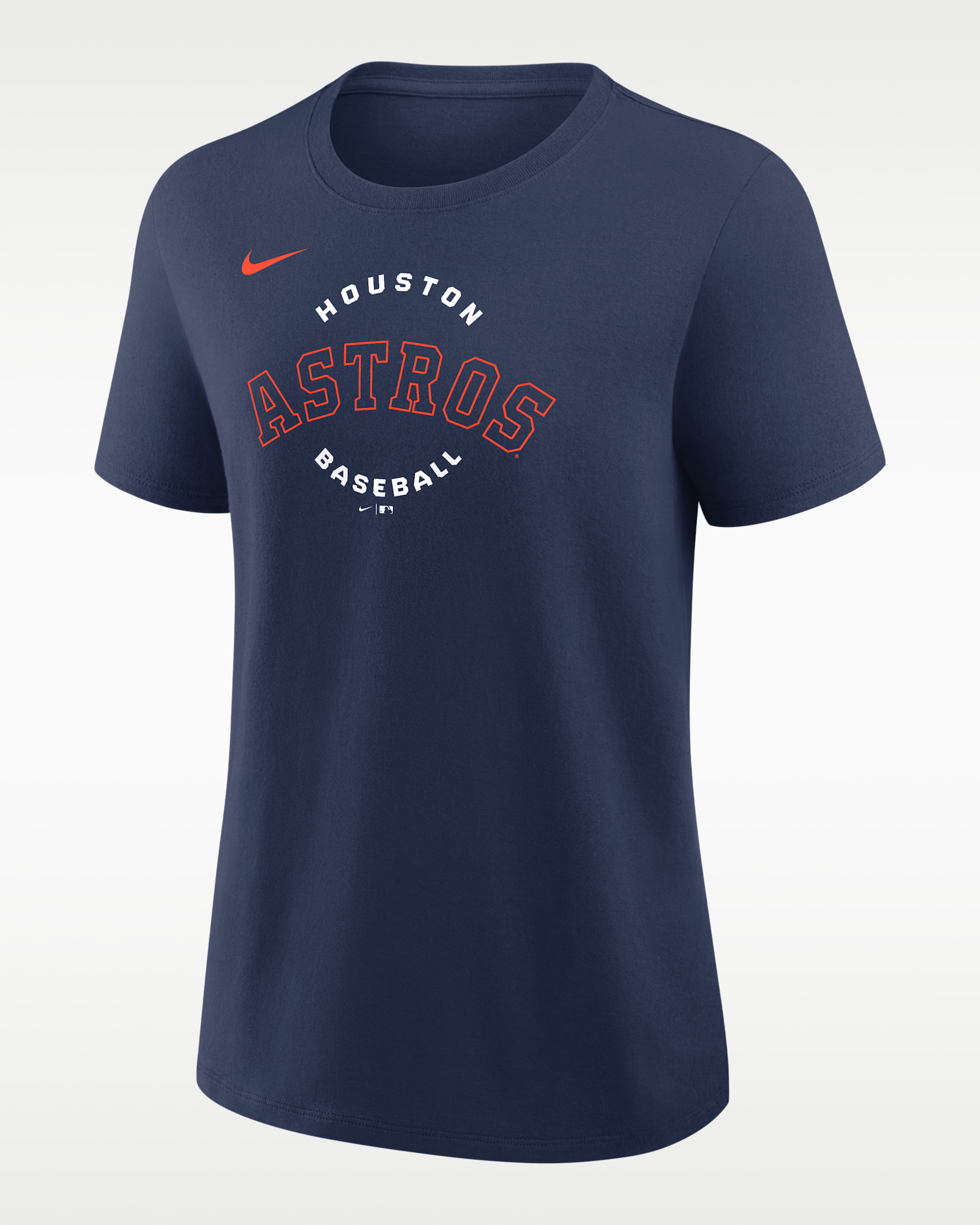 Sudadera de cuello redondo Nike de la MLB para mujer Houston Astros - Azul marino medianoche