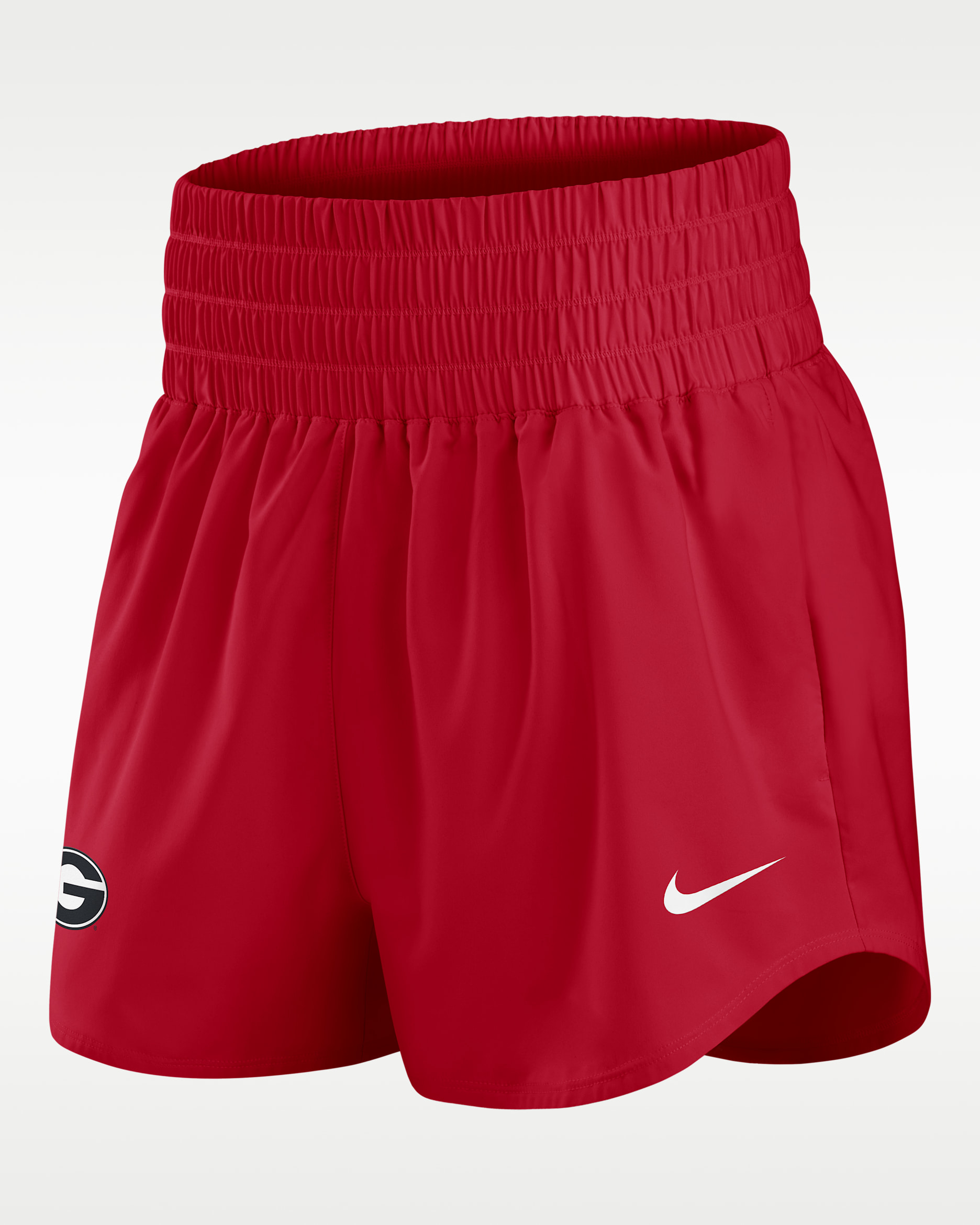 Georgia Primary Logo One Women's Nike Dri-FIT College Shorts - Red
