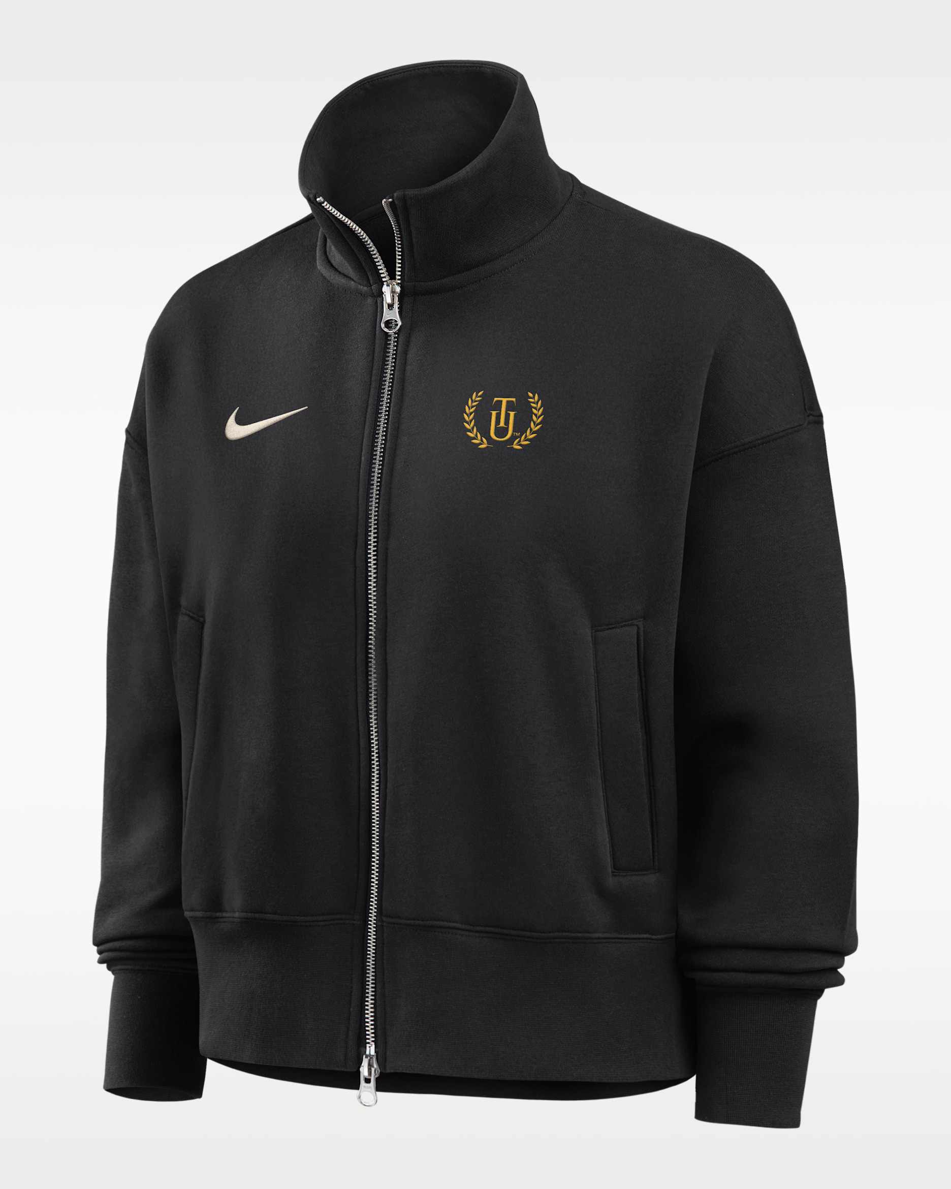 Nike College (Tuskegee University) Women's Nike Phoenix Fleece Track Jacket - Black
