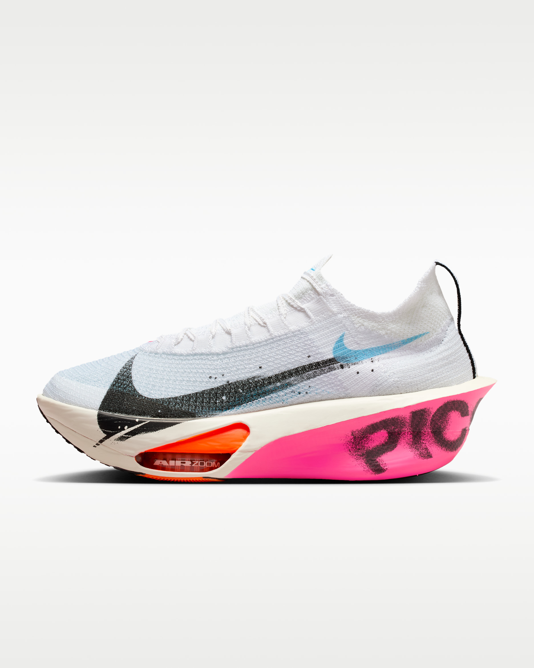 Nike Alphafly 3 Men's Road Racing Shoes - White/Soft Pearl/Hyper Crimson/Black