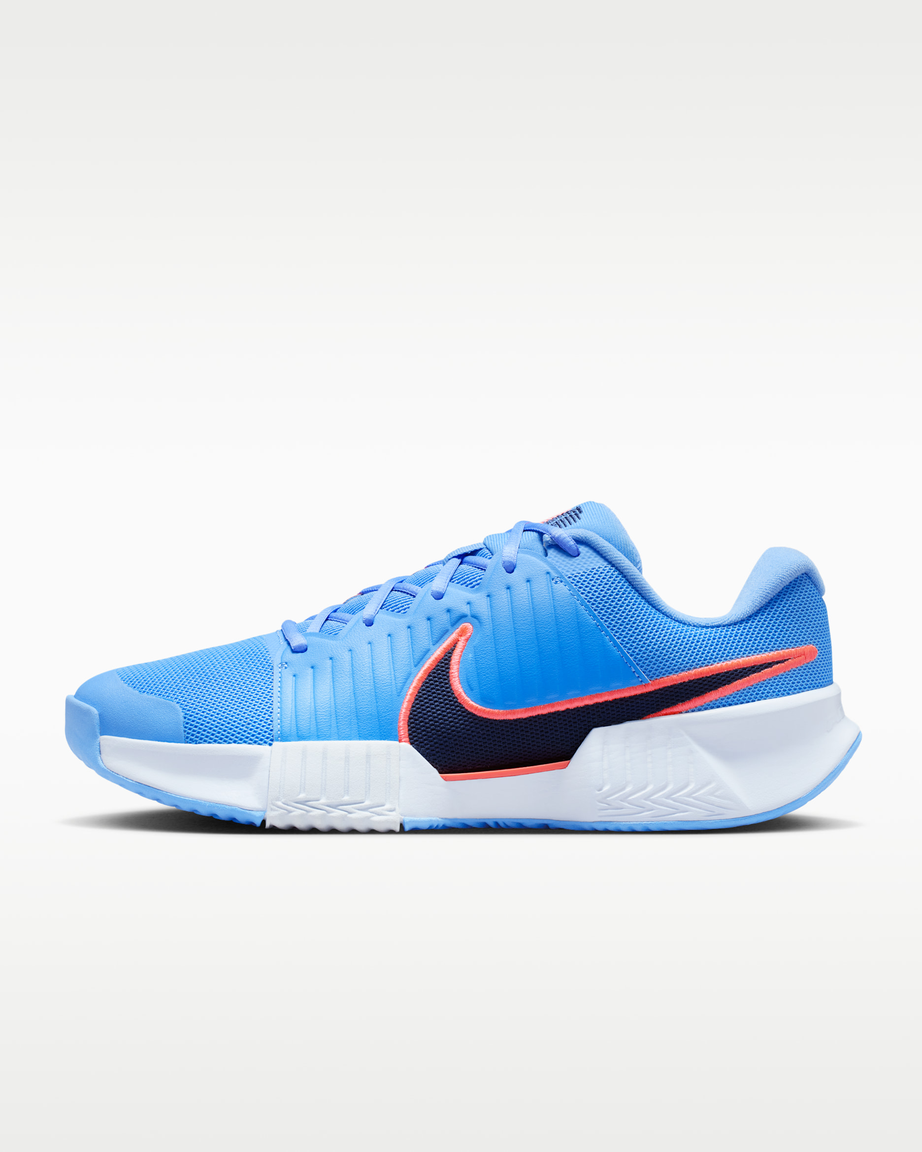 Nike GP Challenge Pro Women's Clay Court Tennis Shoes - University Blue/Hot Lava/Hydrogen Blue/Midnight Navy