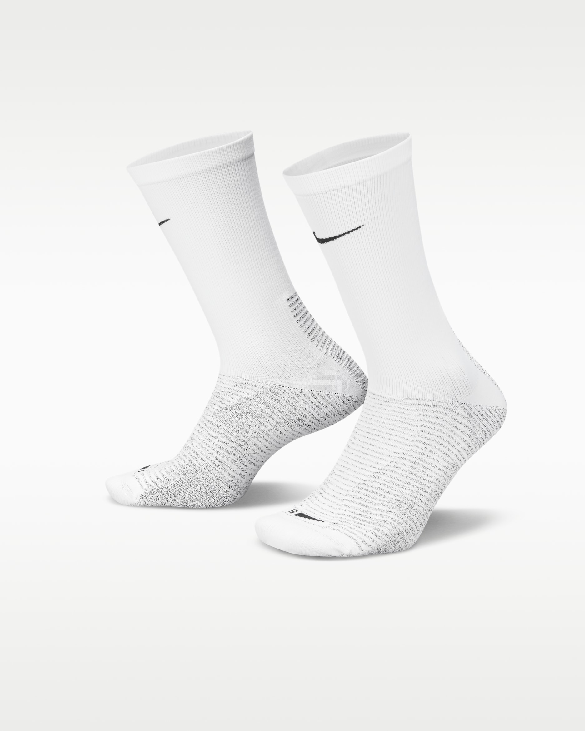 Chaussettes de football mi-mollet NikeGrip Vapor Strike - Blanc/Noir