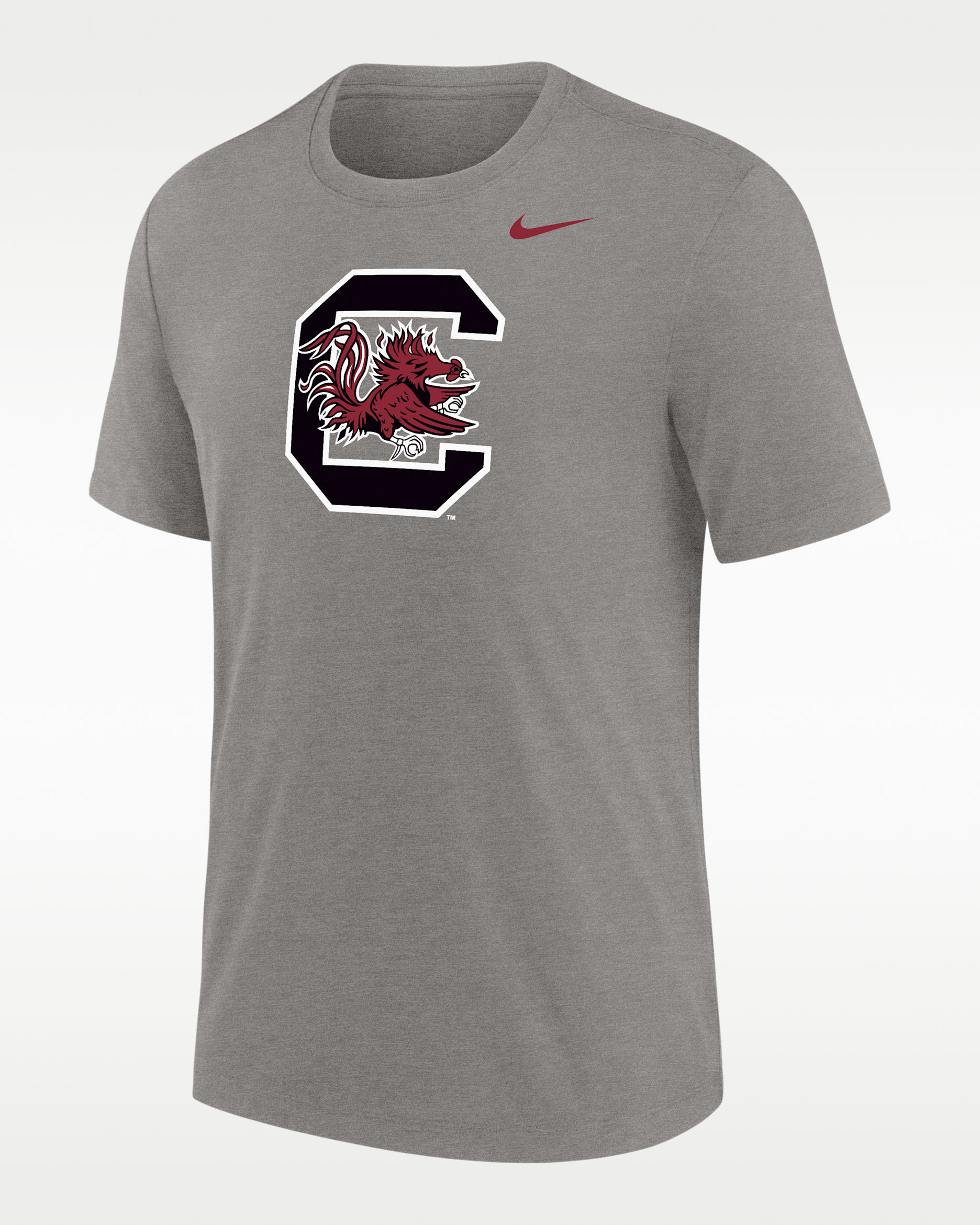 Playera Tri-blend para hombre Nike College (South Carolina Gamecocks) - Gris