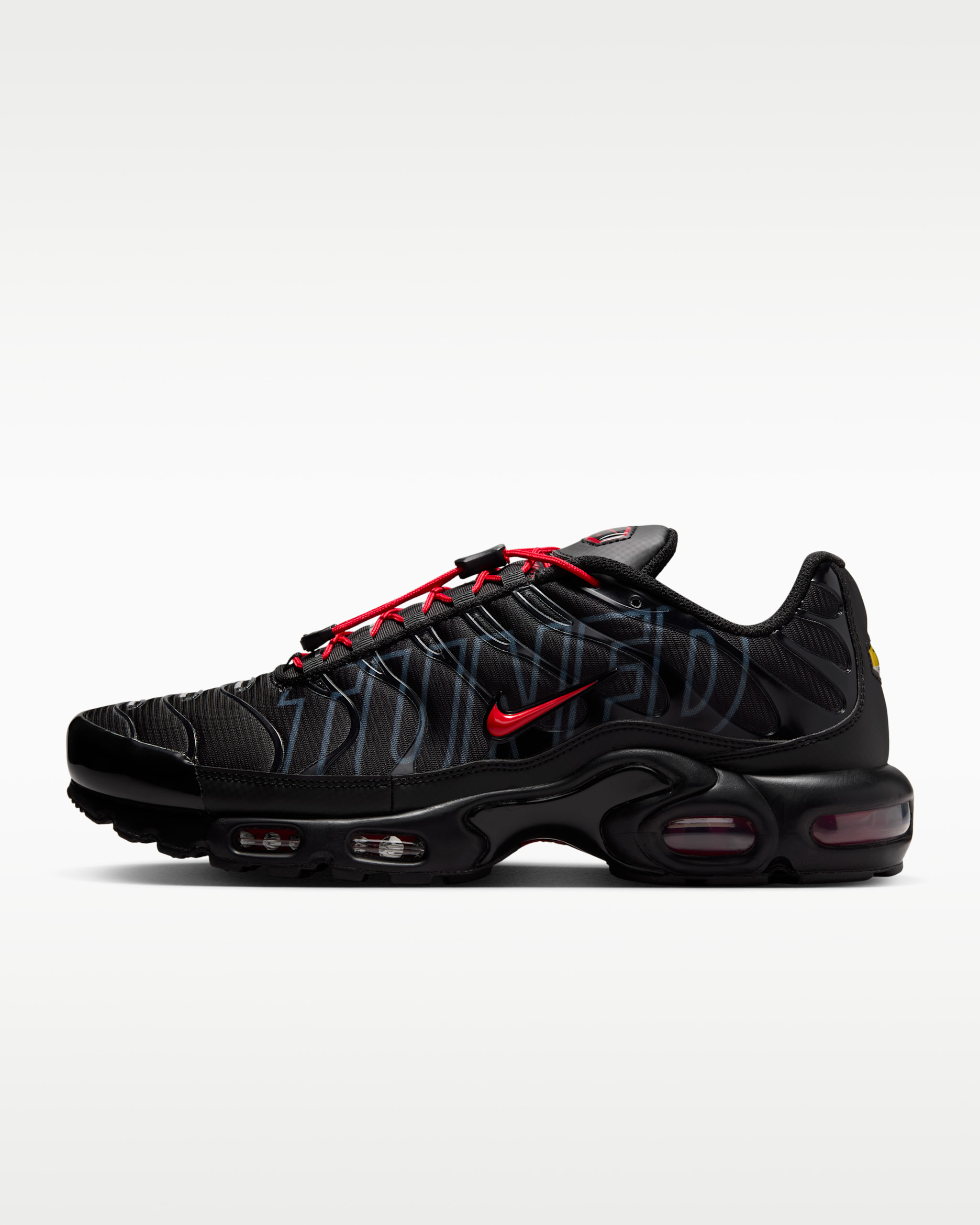 Nike Air Max Plus Men's Shoes - Black/Wolf Grey/Metallic Silver/University Red