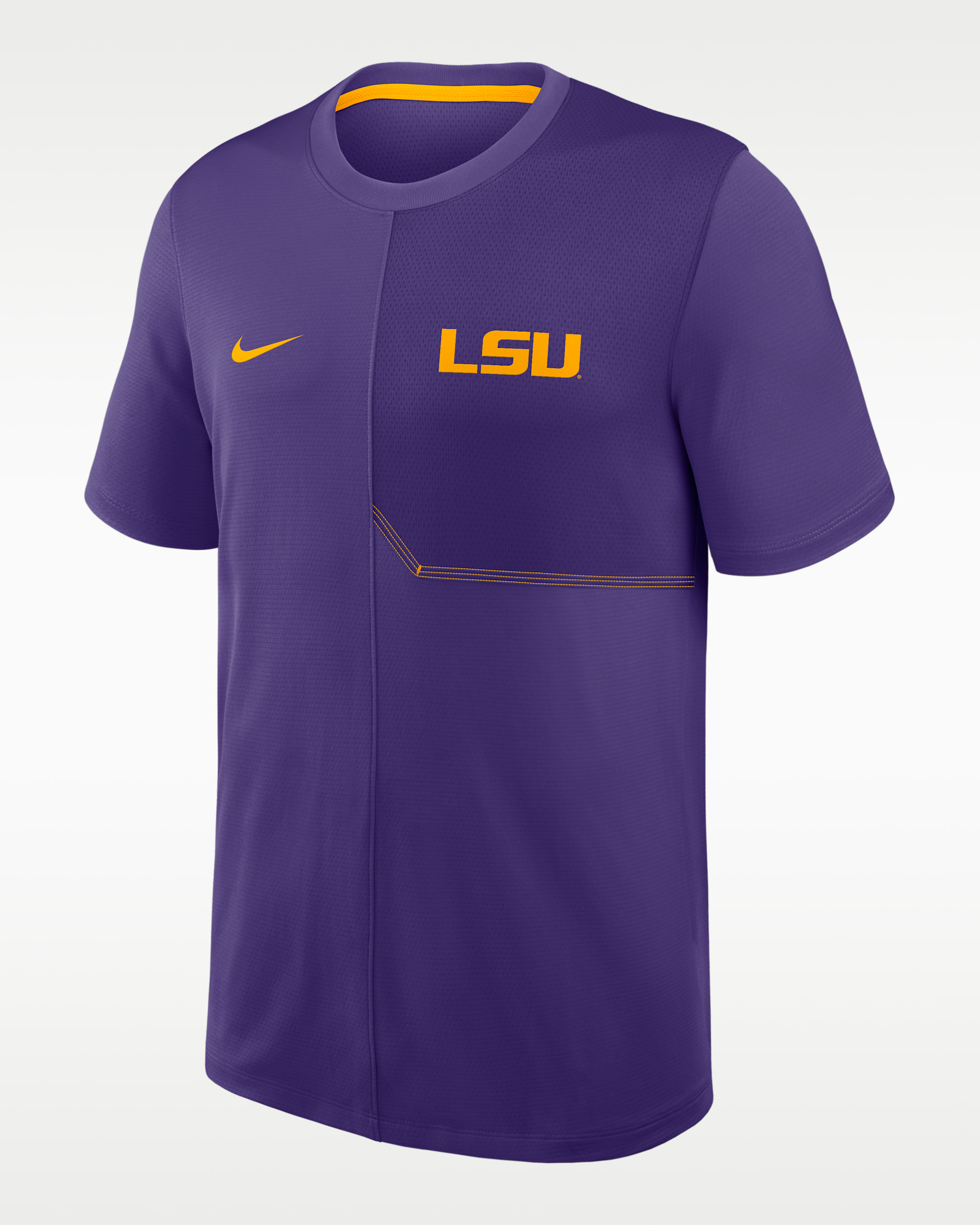 LSU Sideline Coach Men's Nike Dri-FIT College Top - Purple