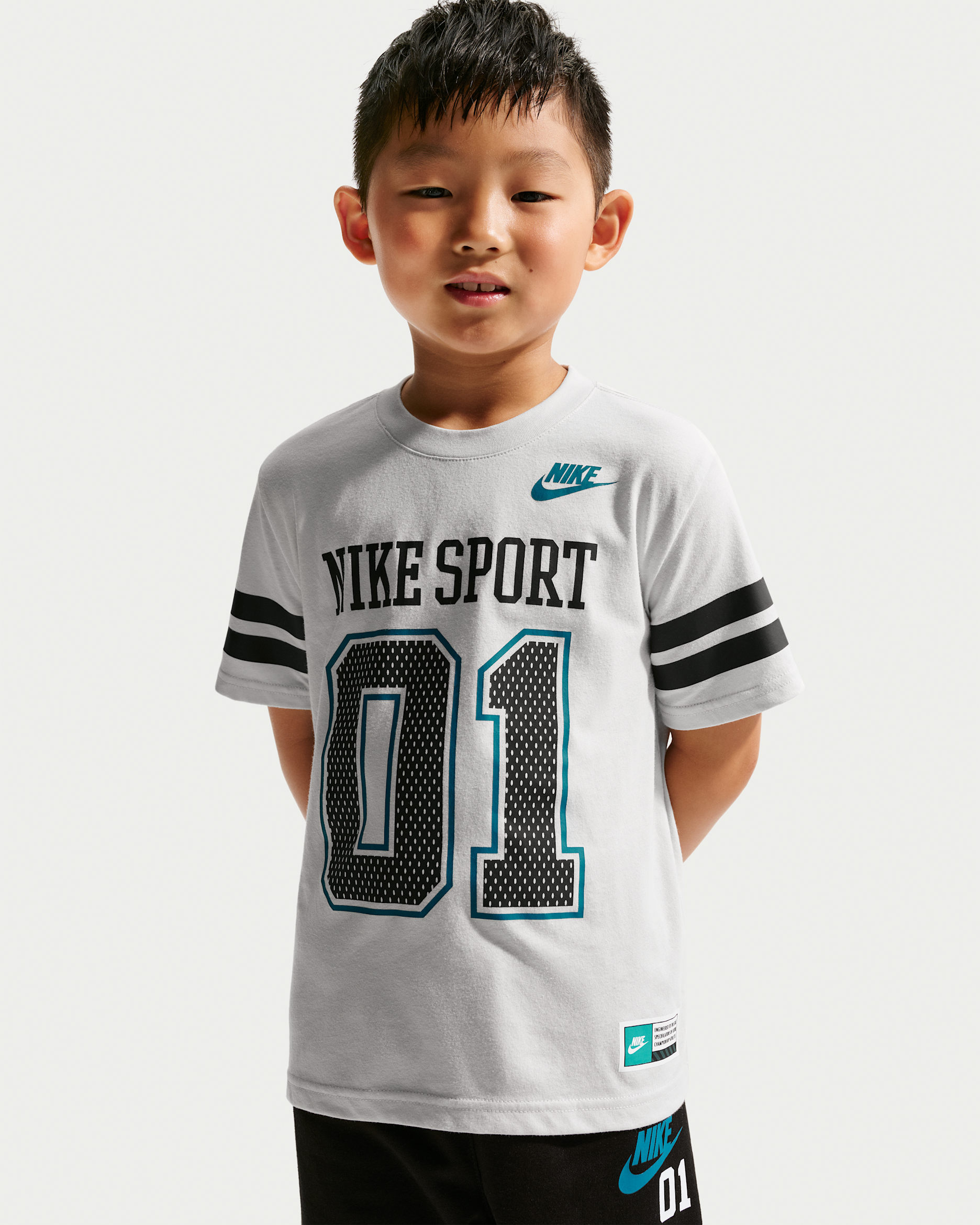 Playera Halftime para niños talla pequeña Nike - Polvo fotón
