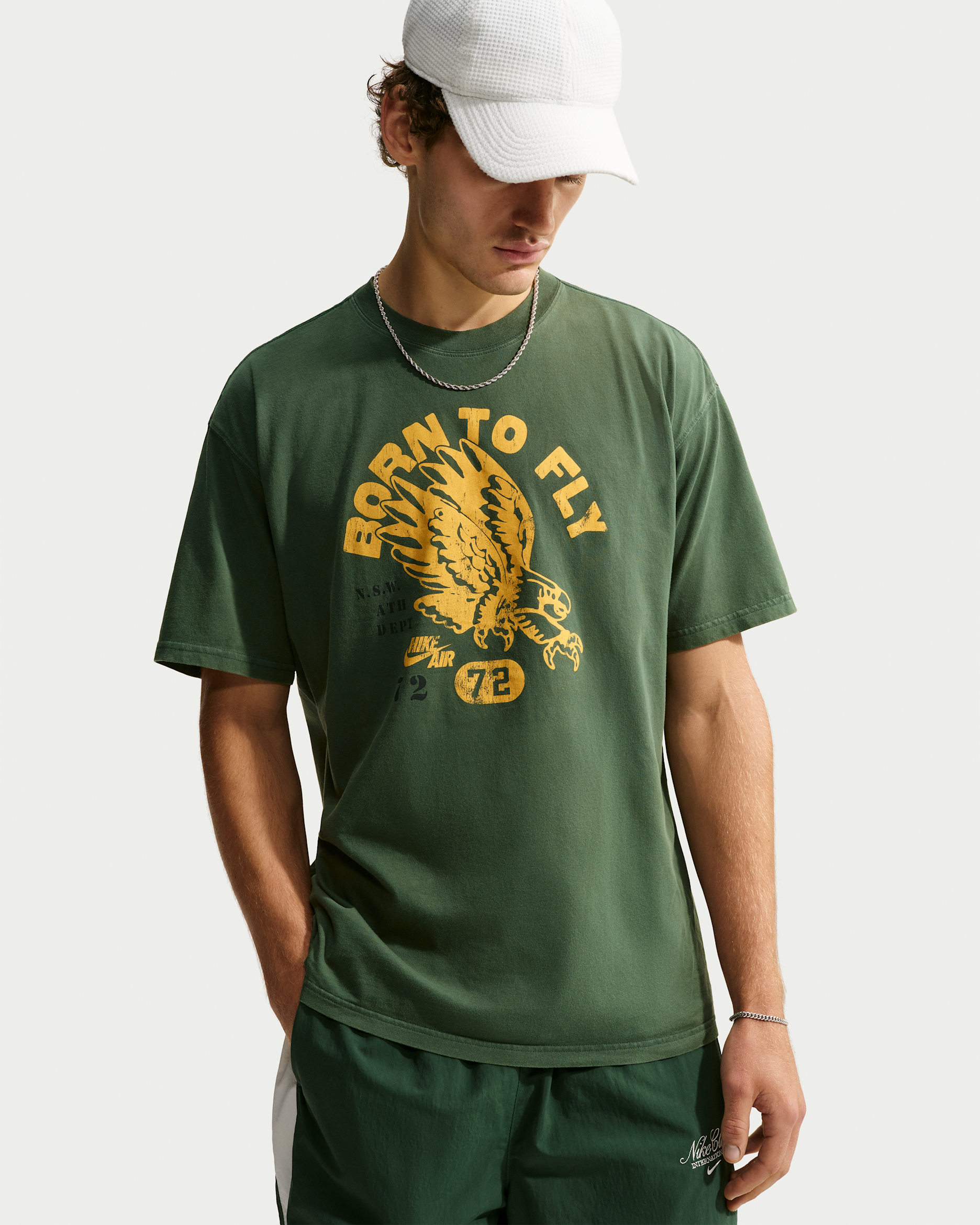 Nike Sportswear Max90 Men's T-Shirt - Fir/University Gold