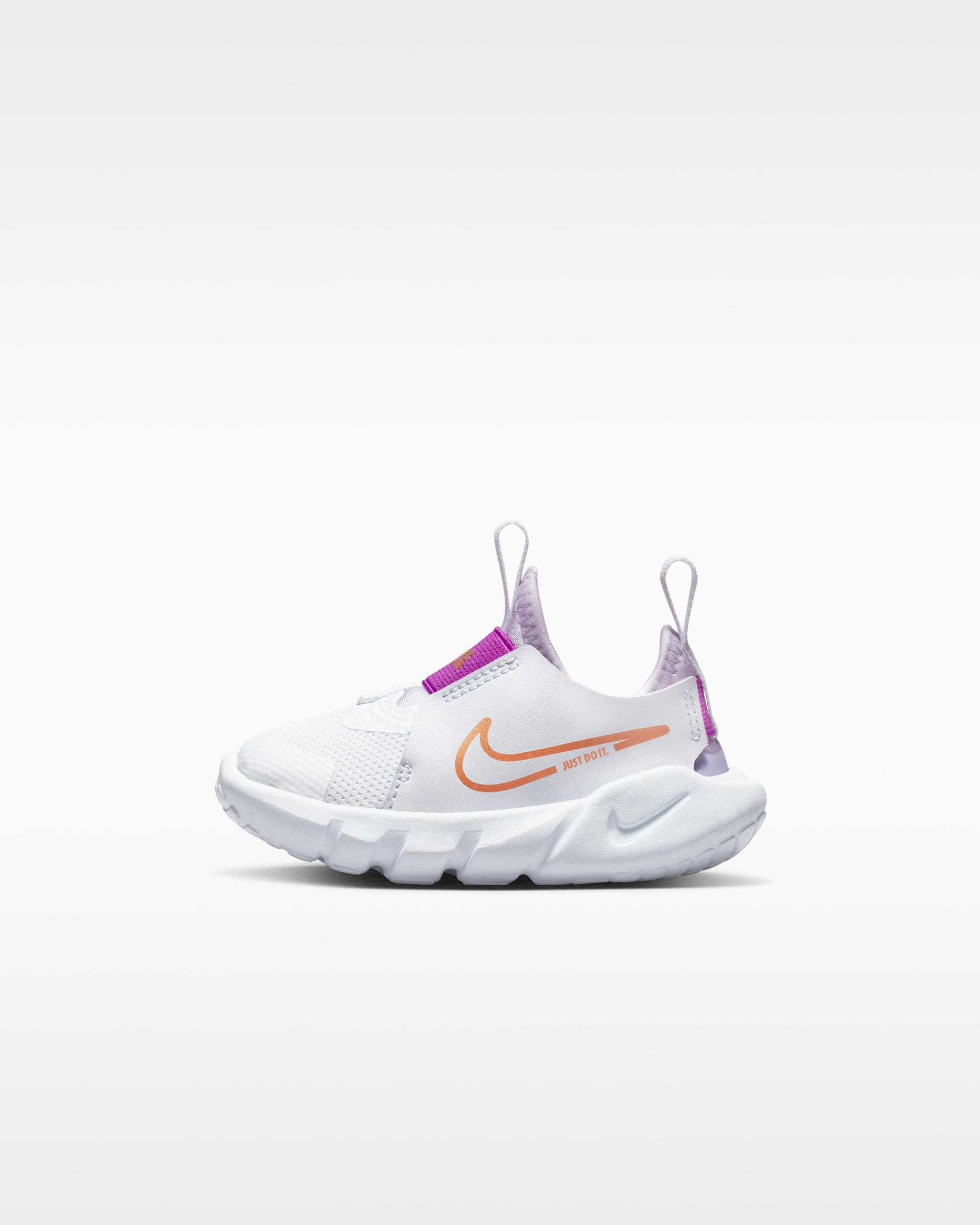 Calzado para bebé e infantil Nike Flex Runner 2 - Blanco/Escarcha violeta/Morado vivo/Cobre metálico