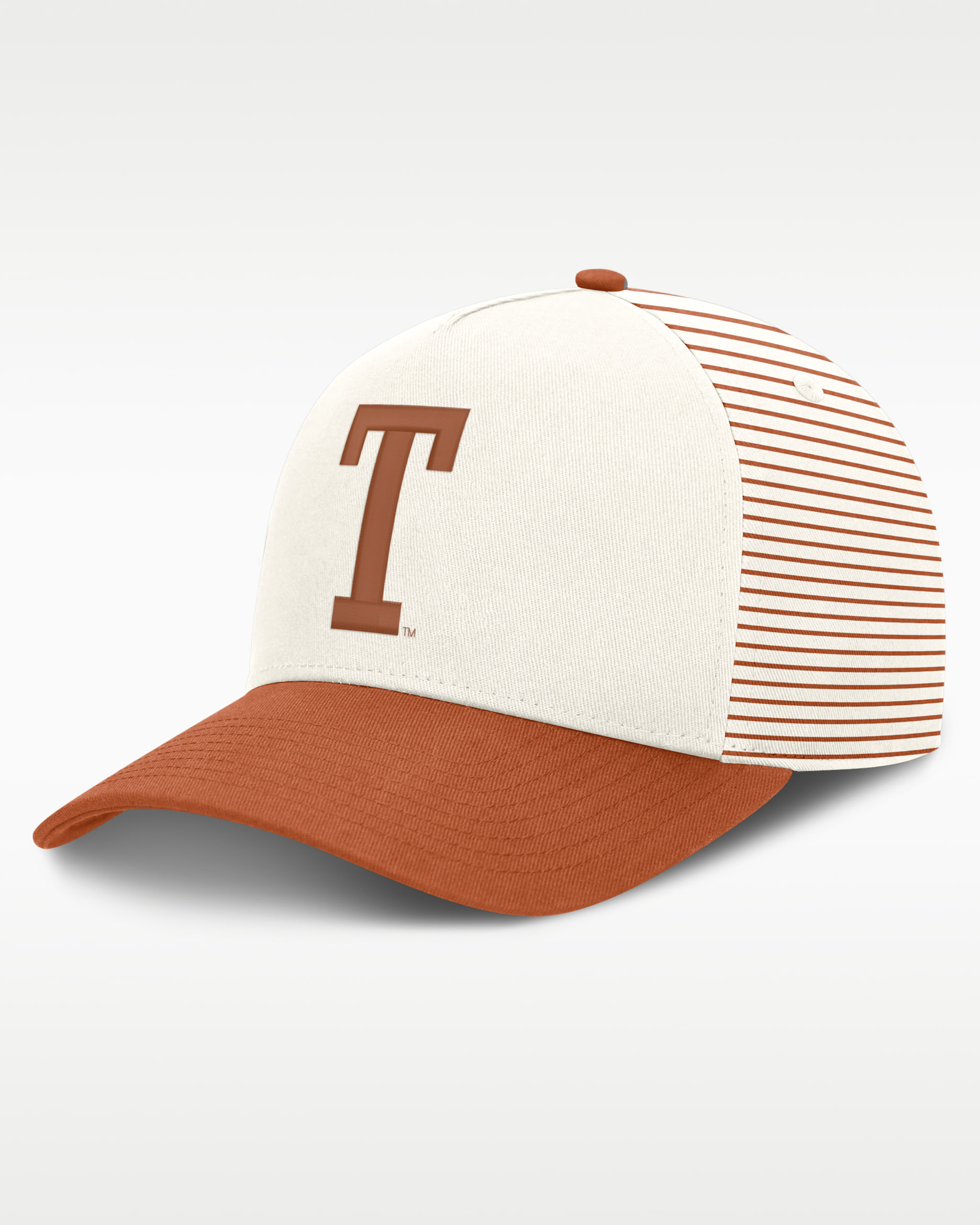 Texas Rise Men's Nike Dri-FIT College A-Frame Adjustable Hat - White/Team Orange