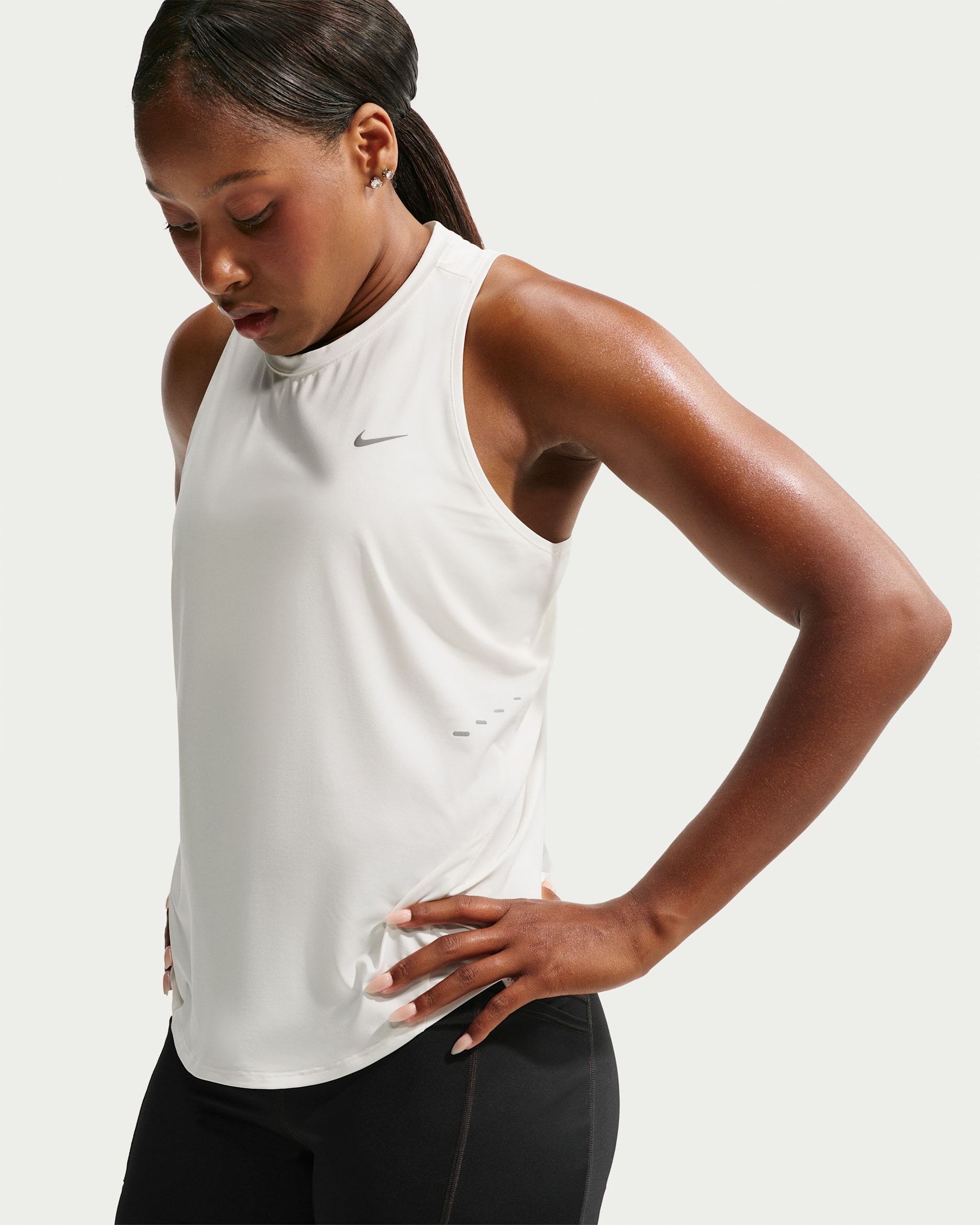 Nike Swift Women's Dri-FIT Running Tank Top - Sail