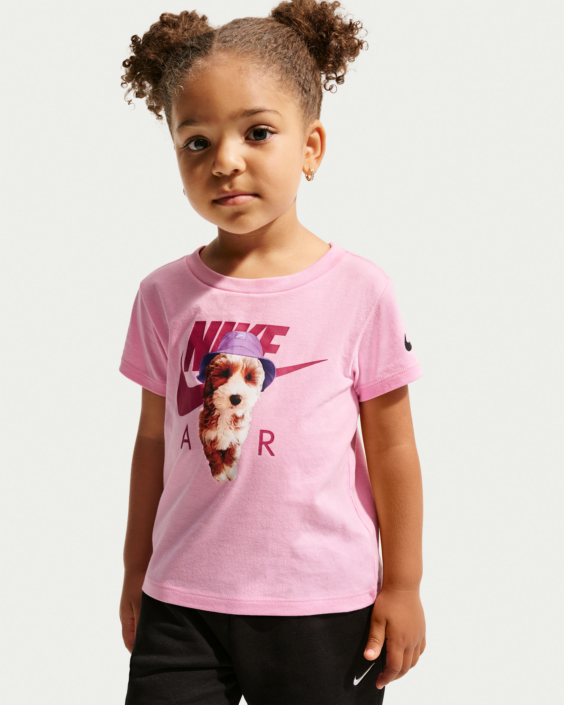 Nike Little Kids' Pup Graphic T-Shirt - Pink Rise