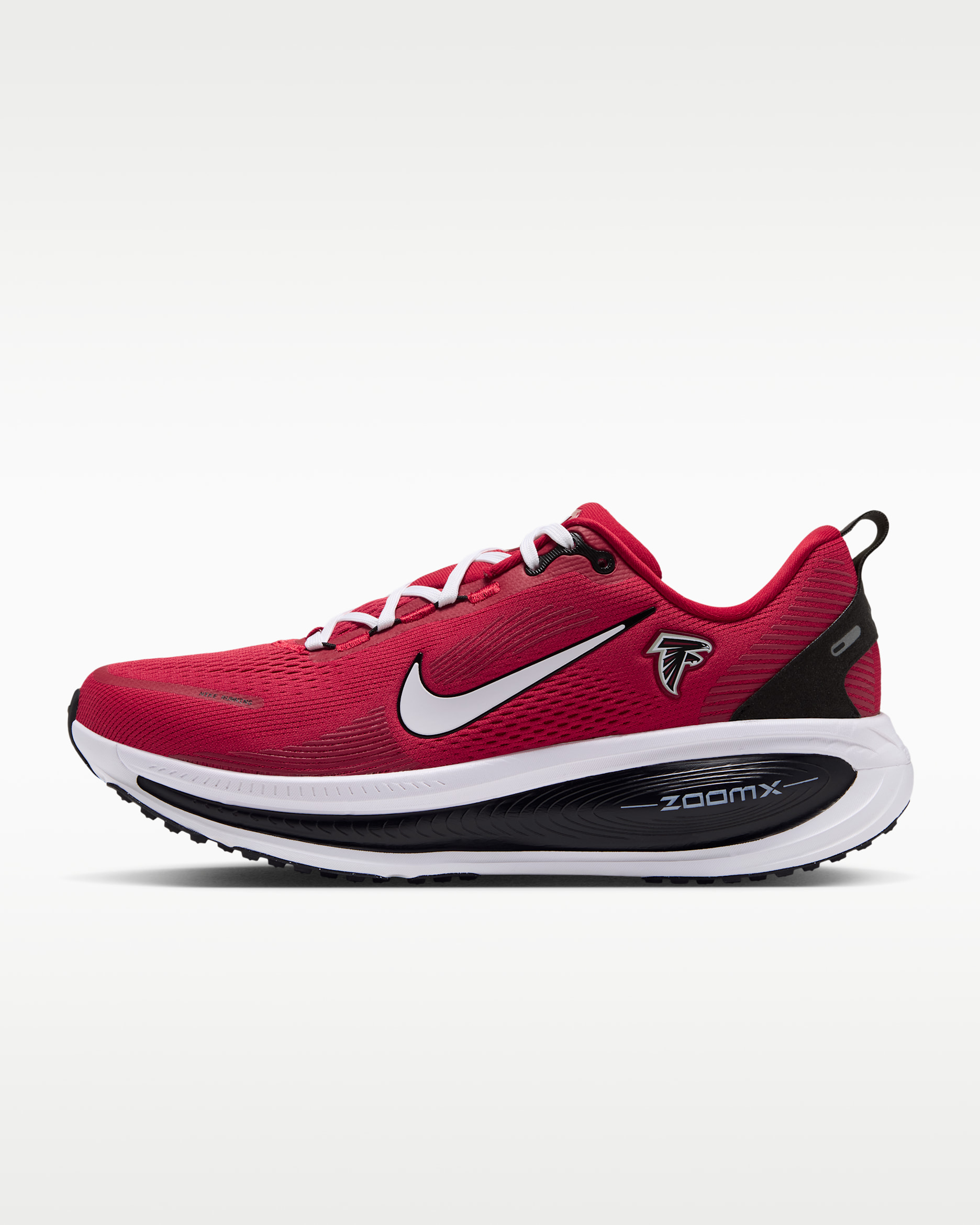 Nike Vomero 18 (Atlanta Falcons) Men's NFL Road Running Shoes - Gym Red/Black/White