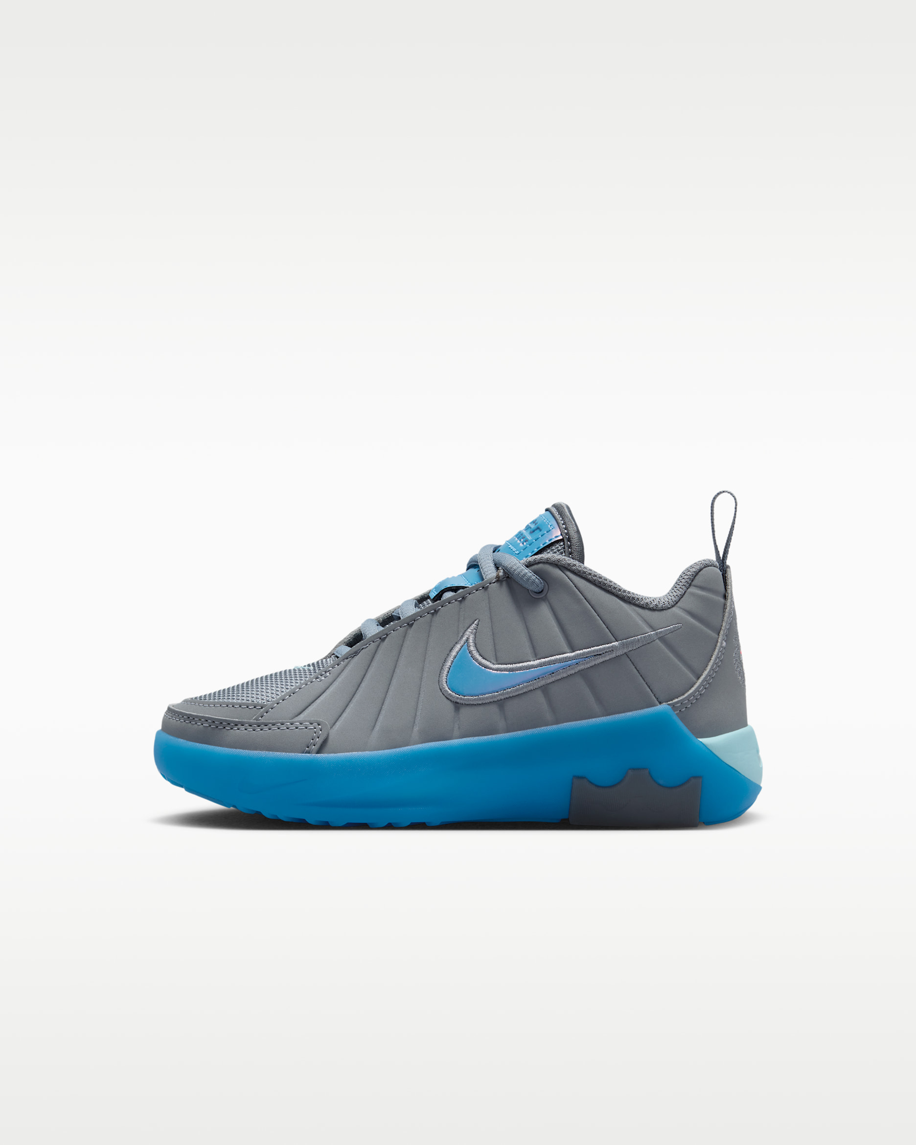 LeBron Witness 9 Little Kids' Shoes - Cool Grey/Psychic Blue/Glacier Ice/Aurora Blue