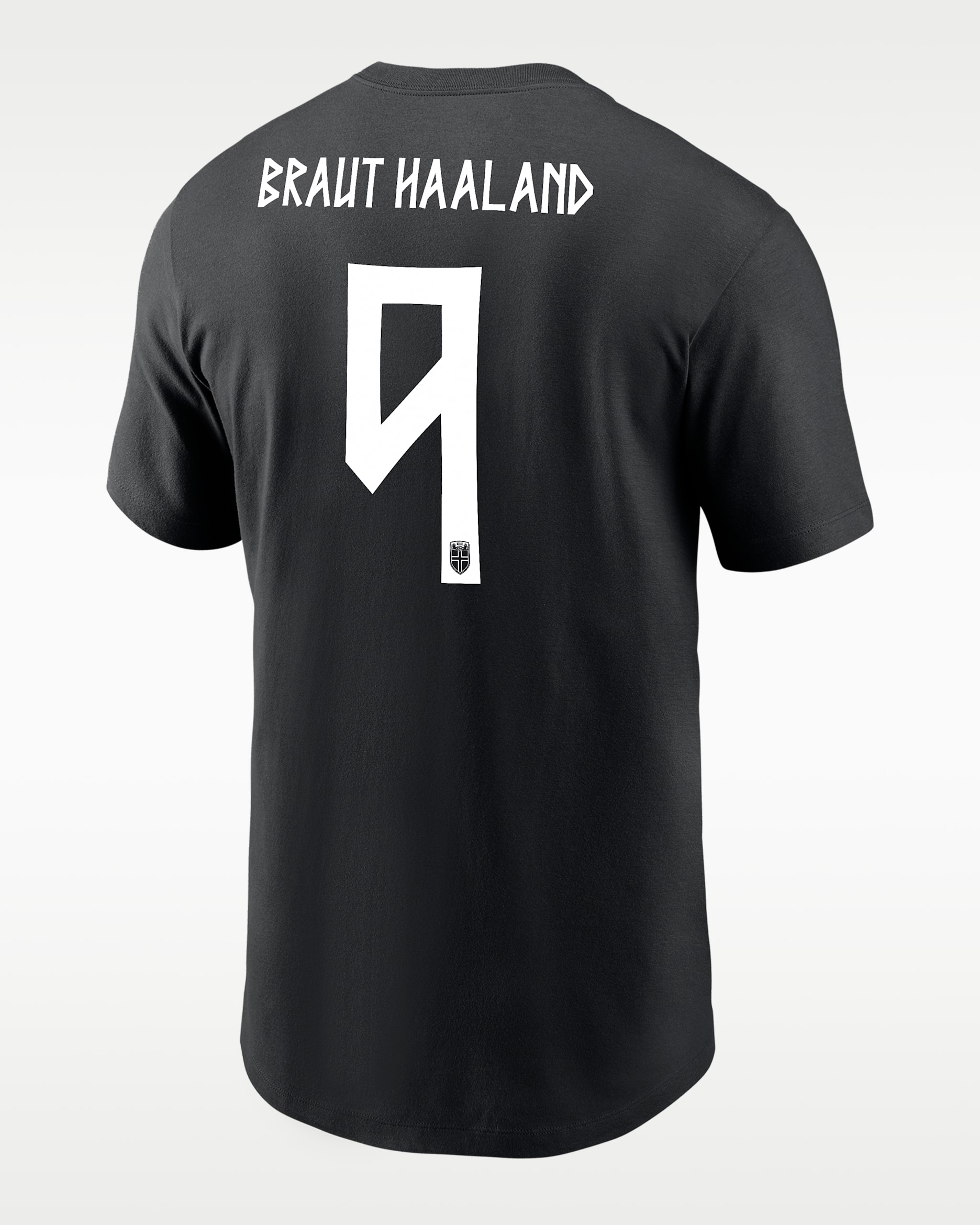 Playera de futbol Nike para hombre Erling Braut Haaland Norway - Negro