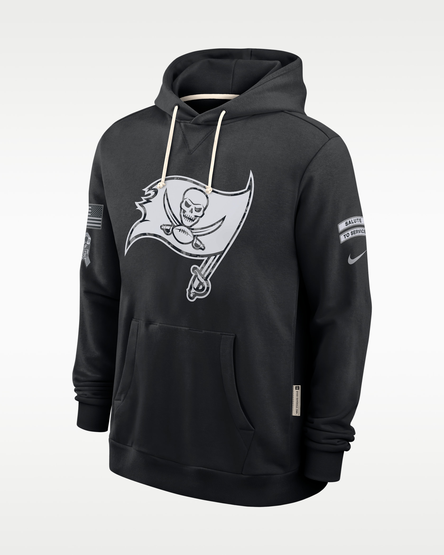 Tampa Bay Buccaneers Salute to Service Sideline Men's Nike Dri-FIT NFL Pullover Hoodie - Black