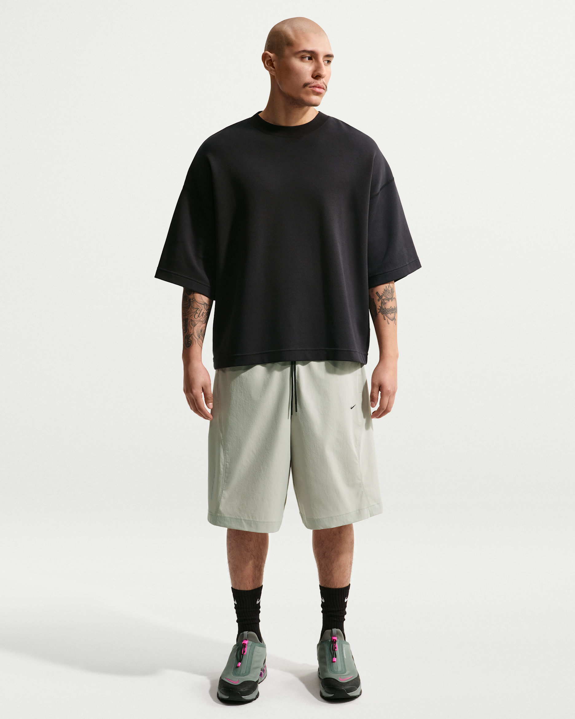 Shorts Dri-FIT para hombre Nike Tech Helios - Niebla pícea/Negro