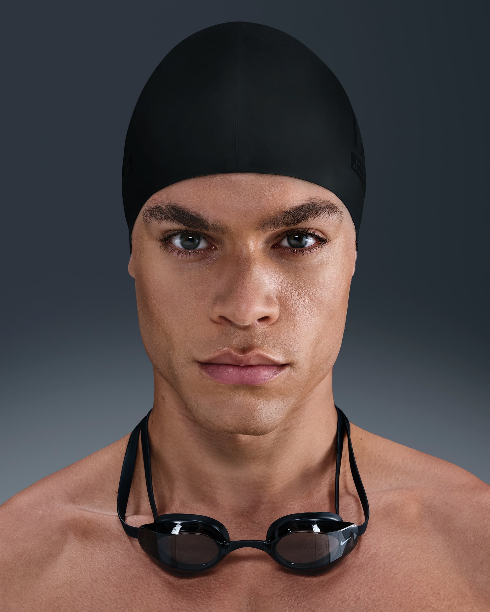 Gorra de silicona Nike Swim - Negro/Transparente/Negro/Negro