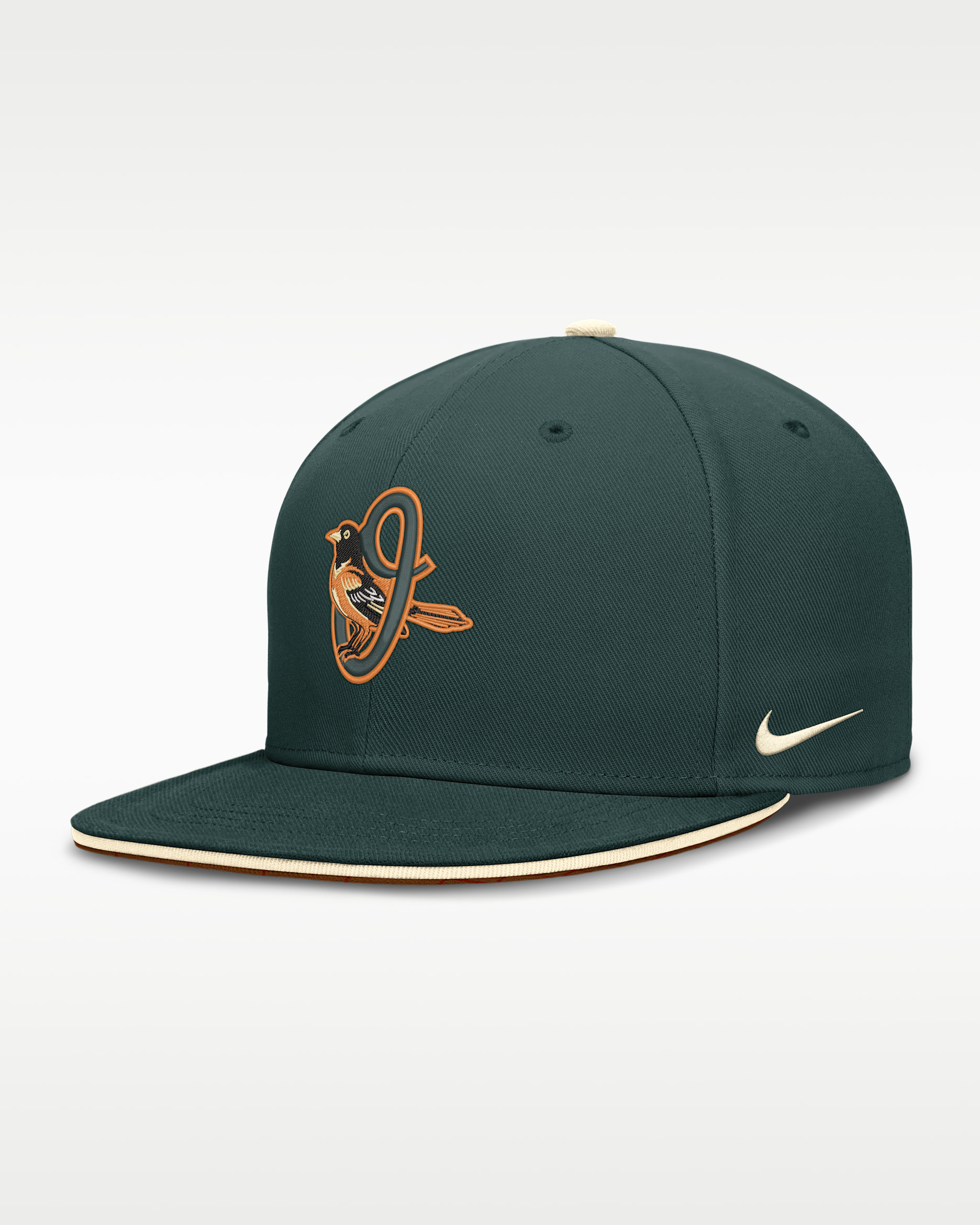 Baltimore Orioles City Connect True Men's Nike Dri-FIT MLB Fitted Hat - Green/Cream