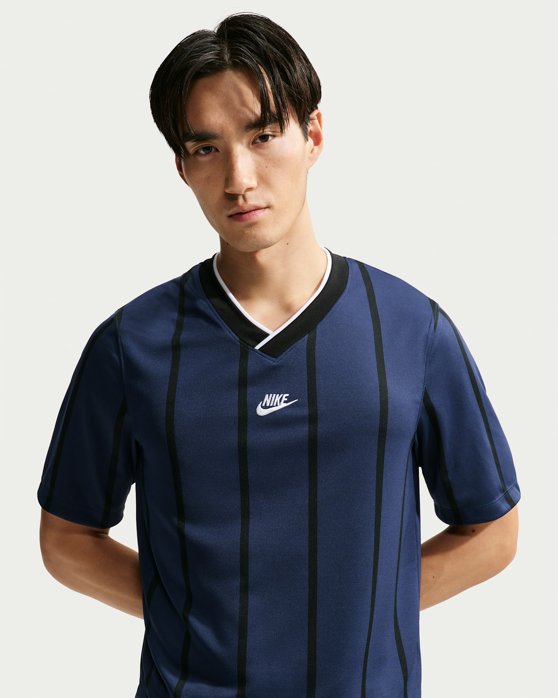 Nike プレミア メンズ Dri-FIT ショートスリーブ サッカーユニフォーム トップス - ミッドナイトネイビー/ブラック/ホワイト/ホワイト