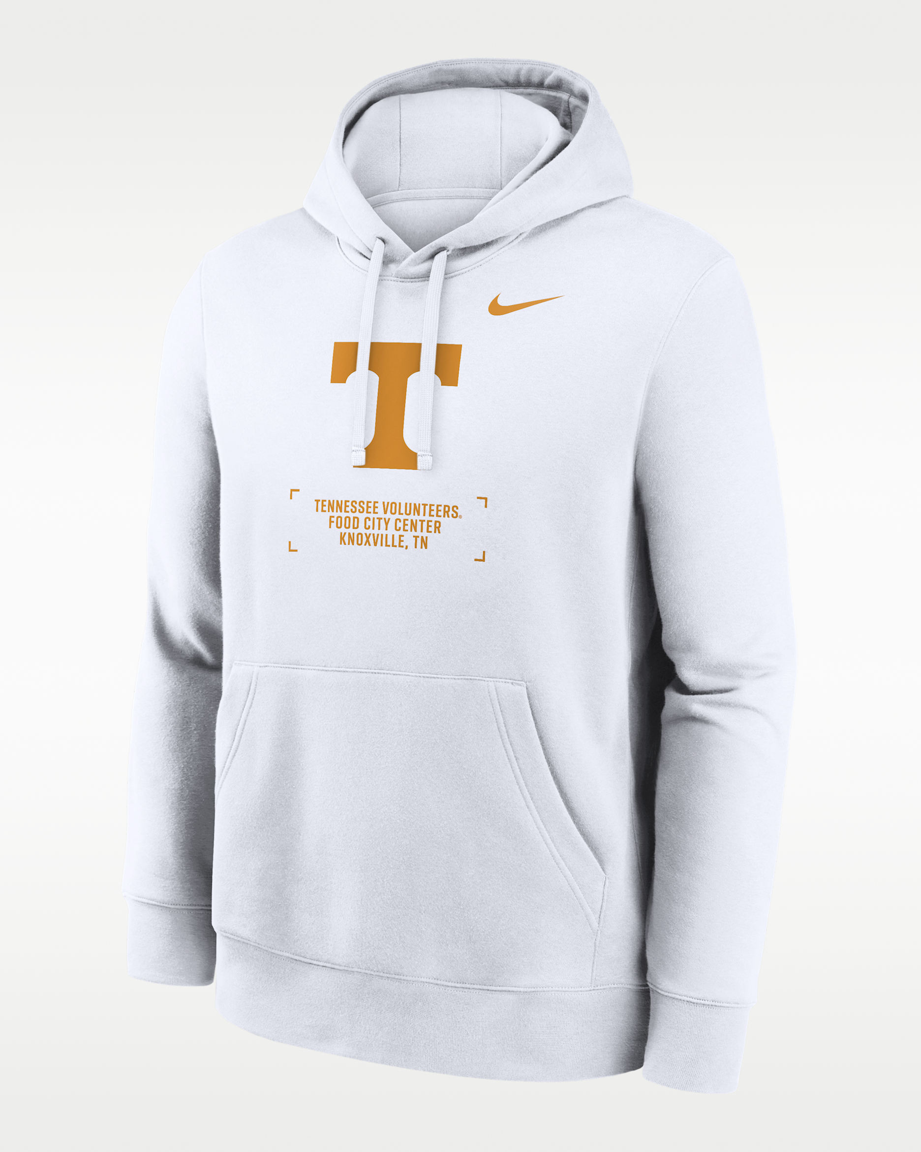 Sudadera con gorro sin cierre universitaria Nike para hombre Tennessee Club Basketball 2-Hit - Blanco