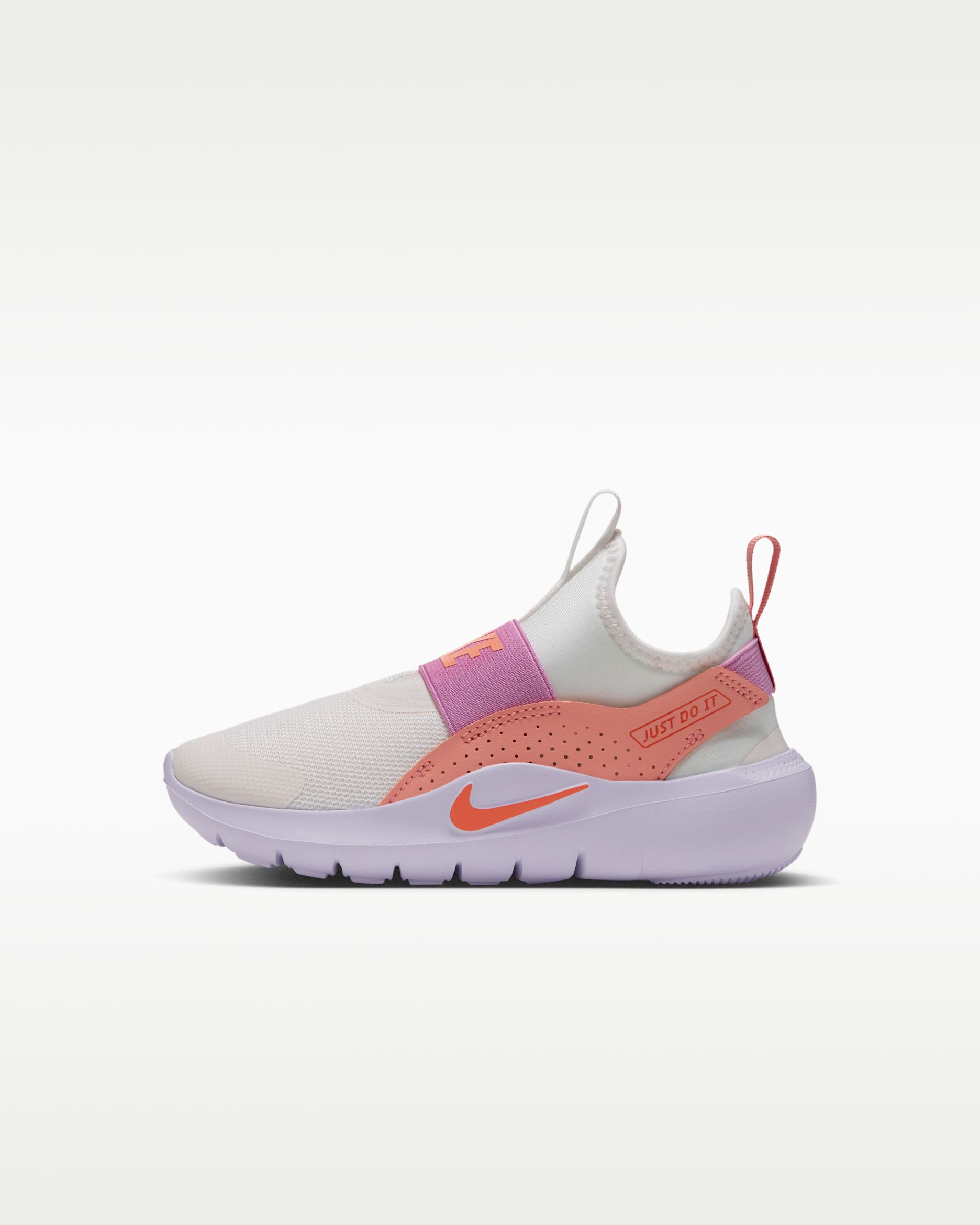 Nike Flex Runner 4 Little Kids' Shoes - Sail/Crimson Bliss/Palest Purple/Safety Orange