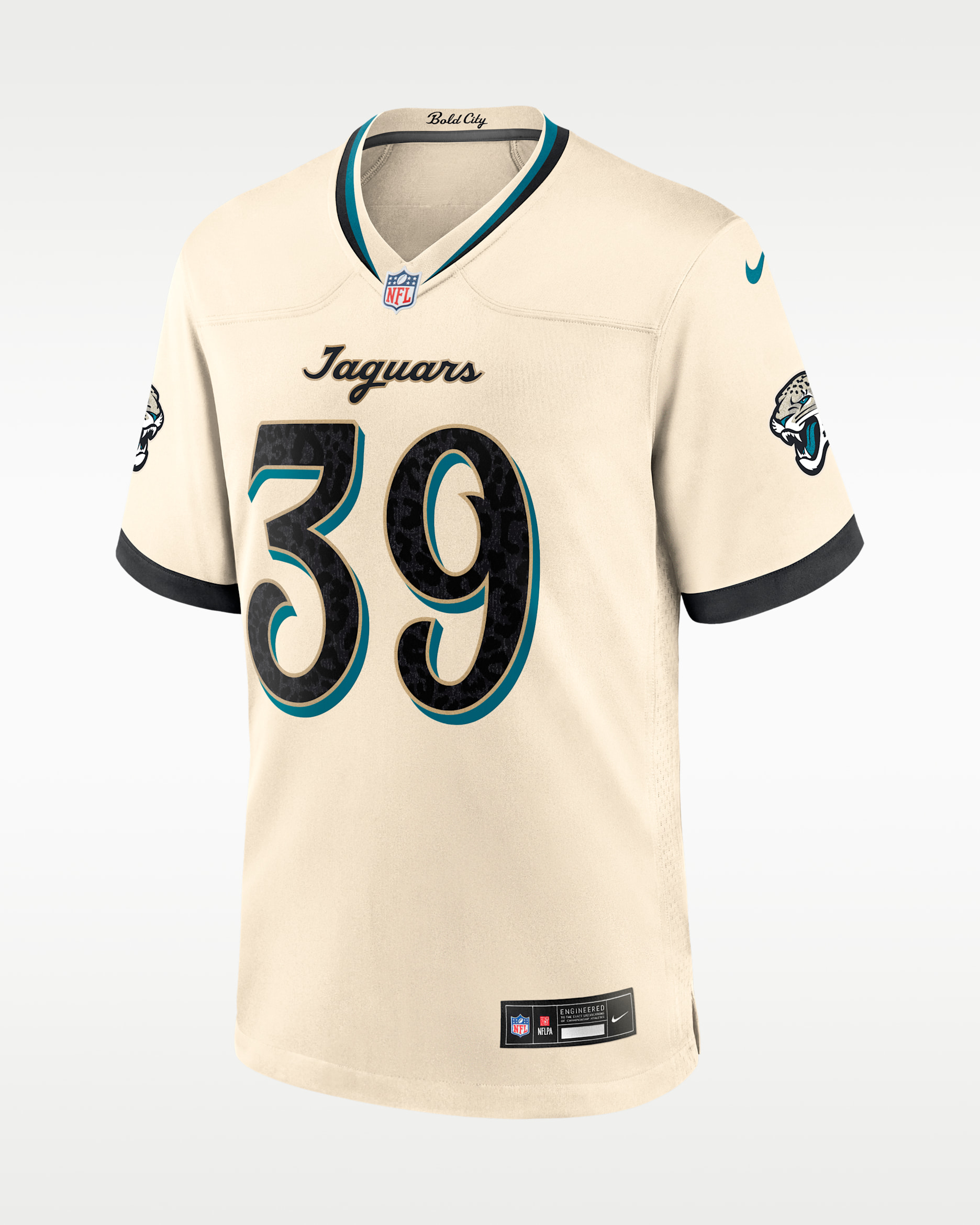 Cam Little Jacksonville Jaguars Rivalries Collection Men's Nike NFL Game Jersey - Natural