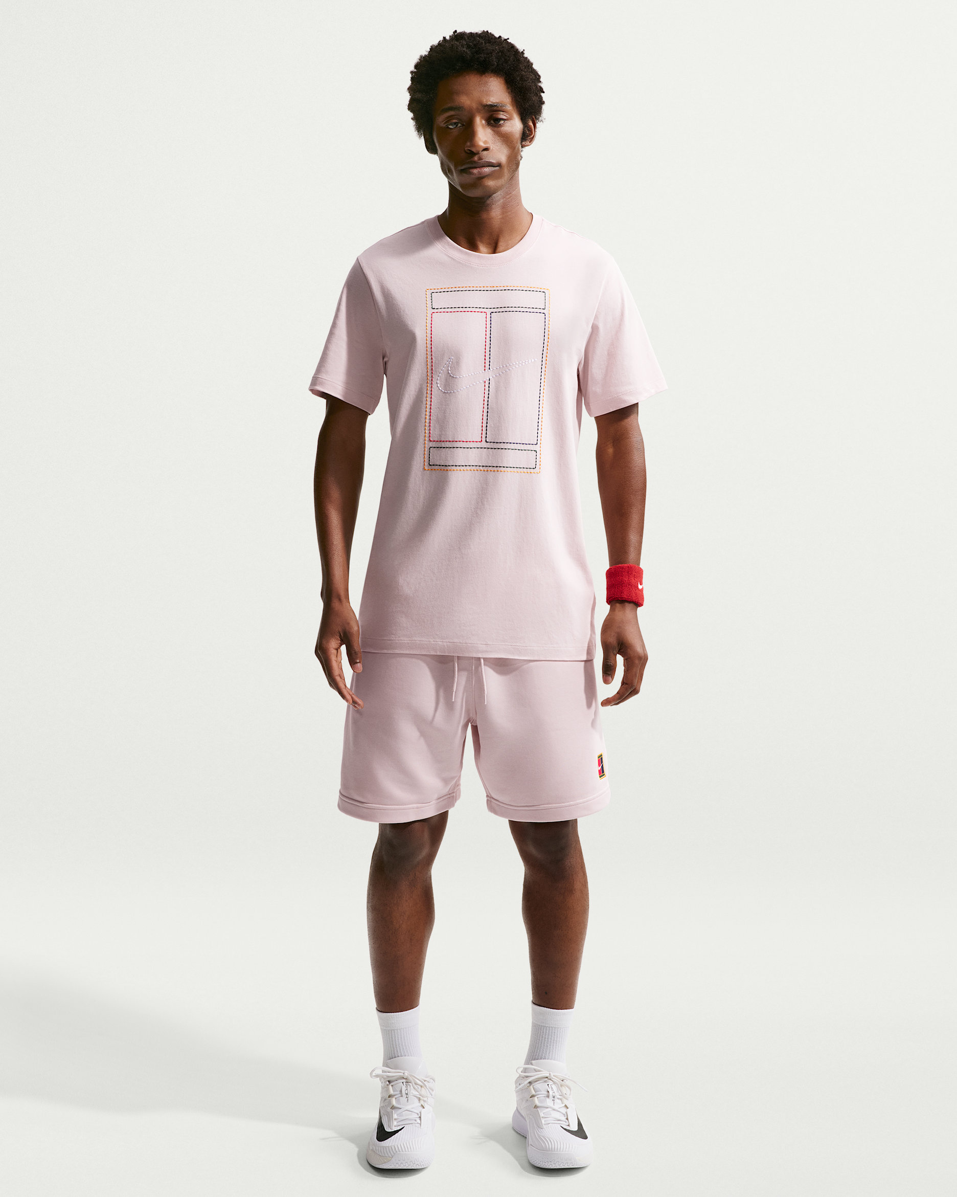 NikeCourt Heritage Men's Dri-FIT Fleece Tennis Shorts - Silt Red