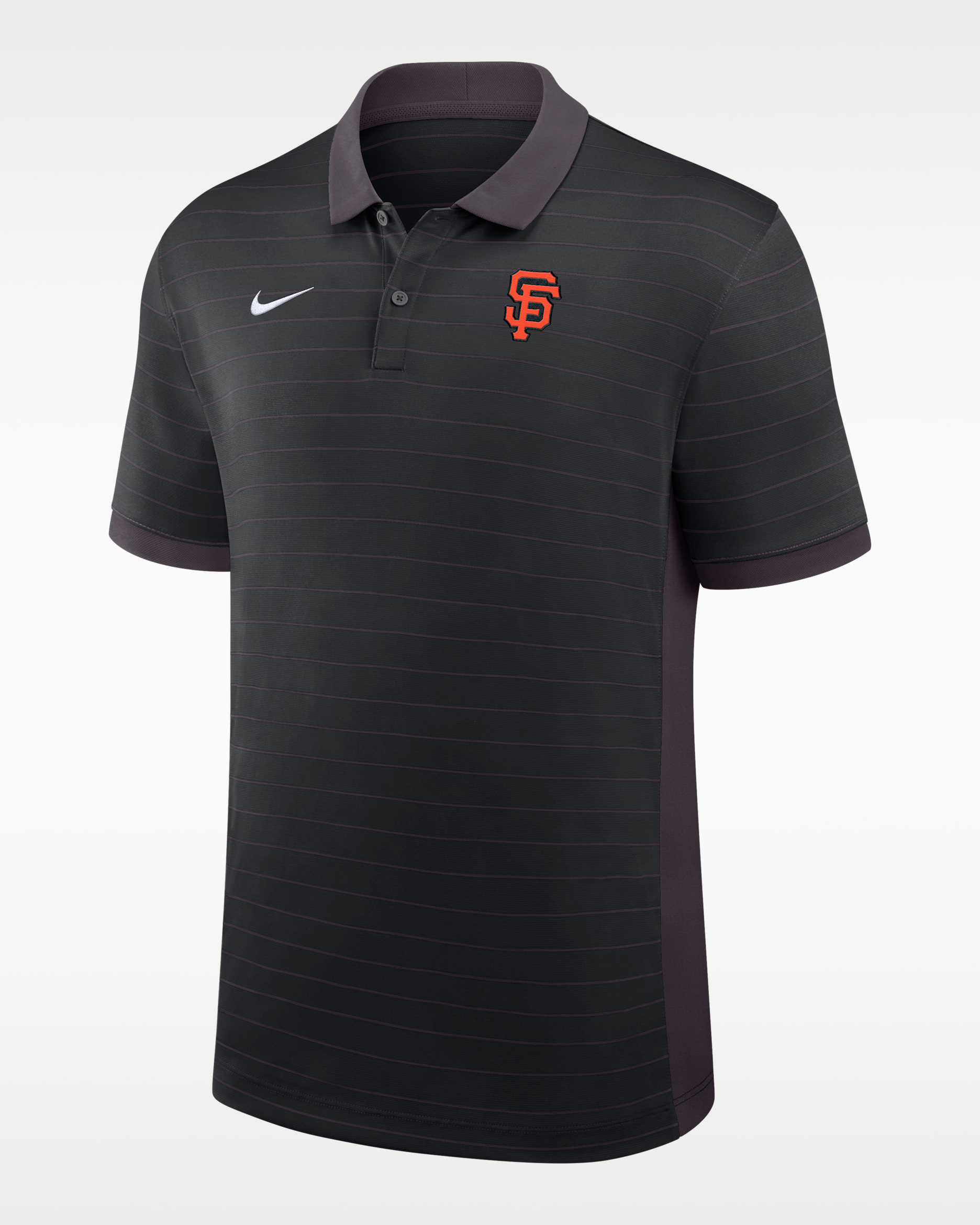 San Francisco Giants Authentic Collection Striped Victory Men's Nike Dri-FIT MLB Polo - Black