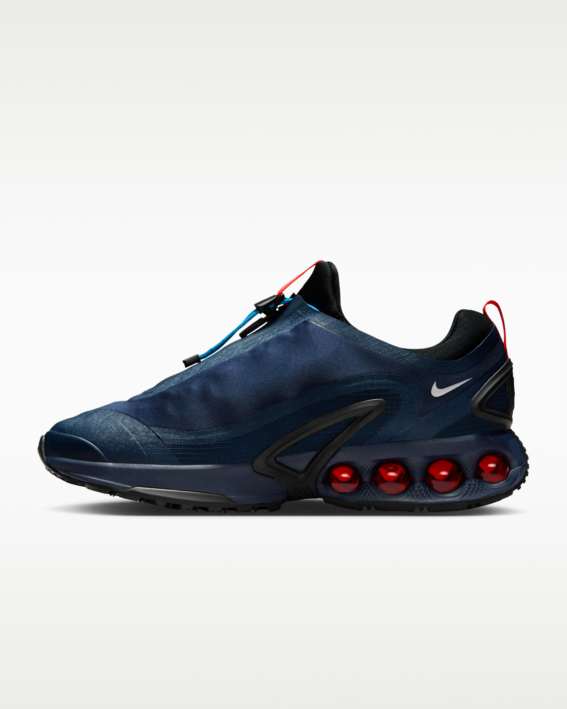 Nike Air Max Dn Roam Men's Shoes - Obsidian/Chile Red/Blue Lagoon/Metallic Silver