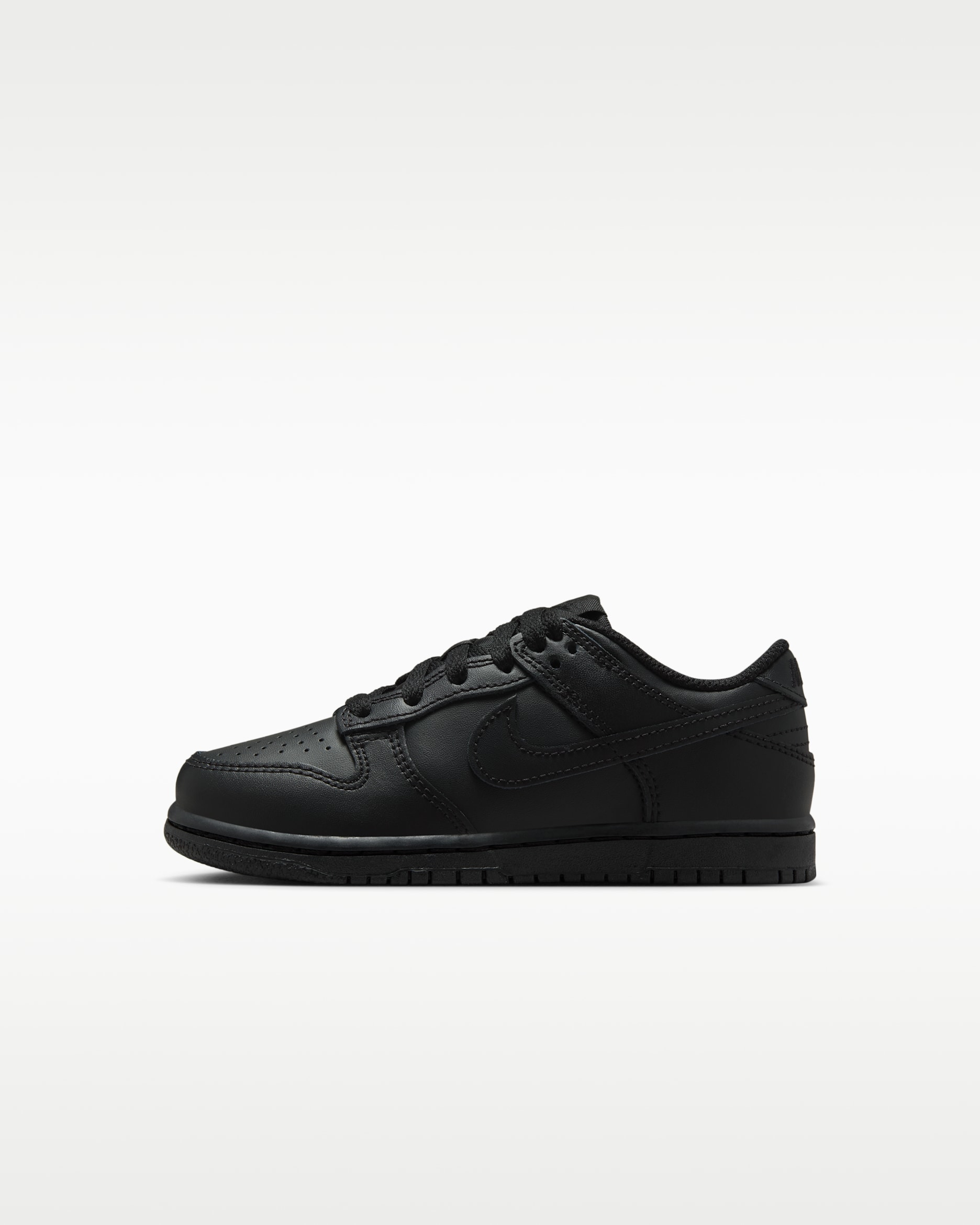 Nike Dunk Low Little Kids' Shoes - Black/Black/Black