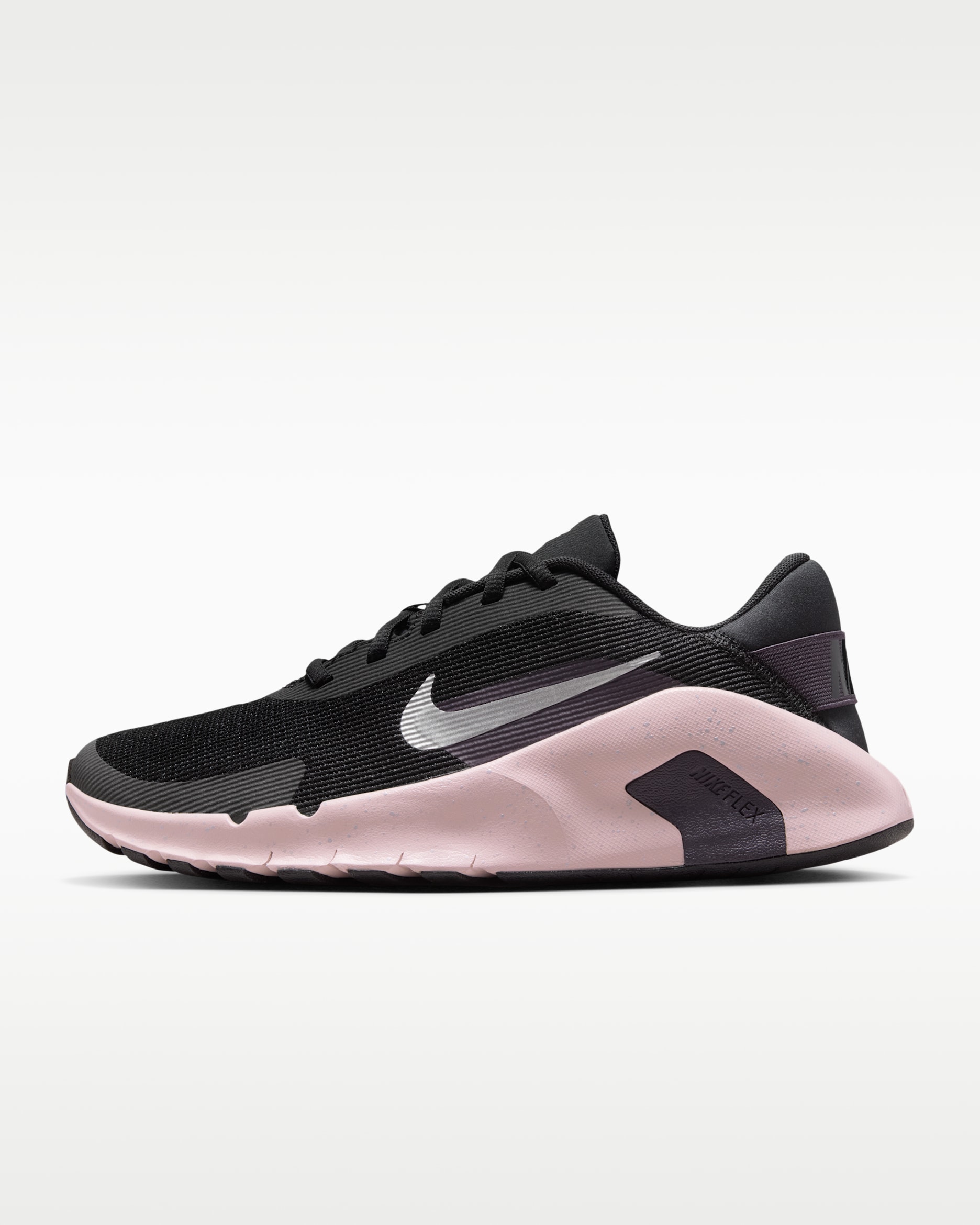 Nike Flex Train Women's Workout Shoes - Black/Silt Red/Cave Purple/Metallic Platinum