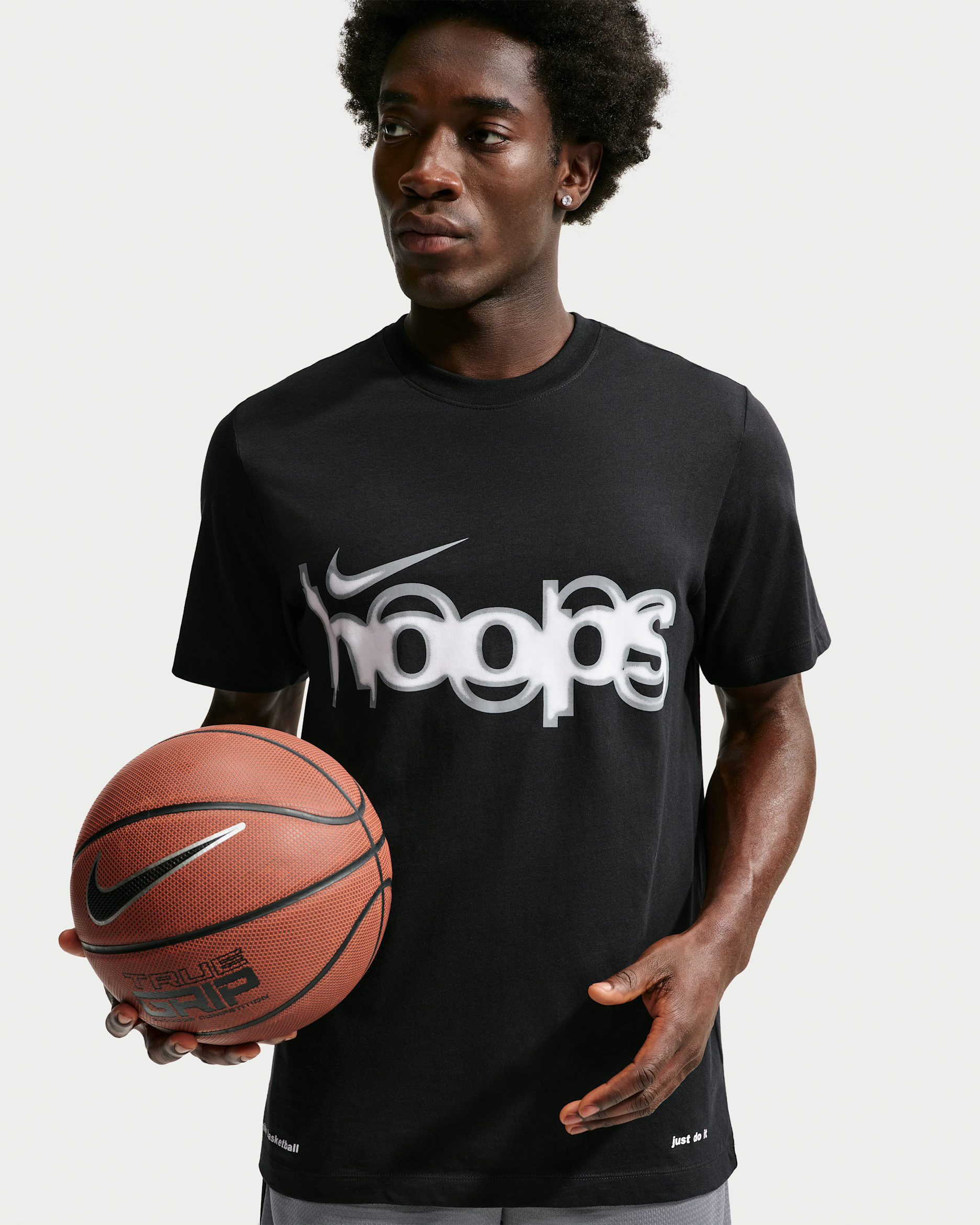 Nike Basketball-T-shirt til mænd - sort