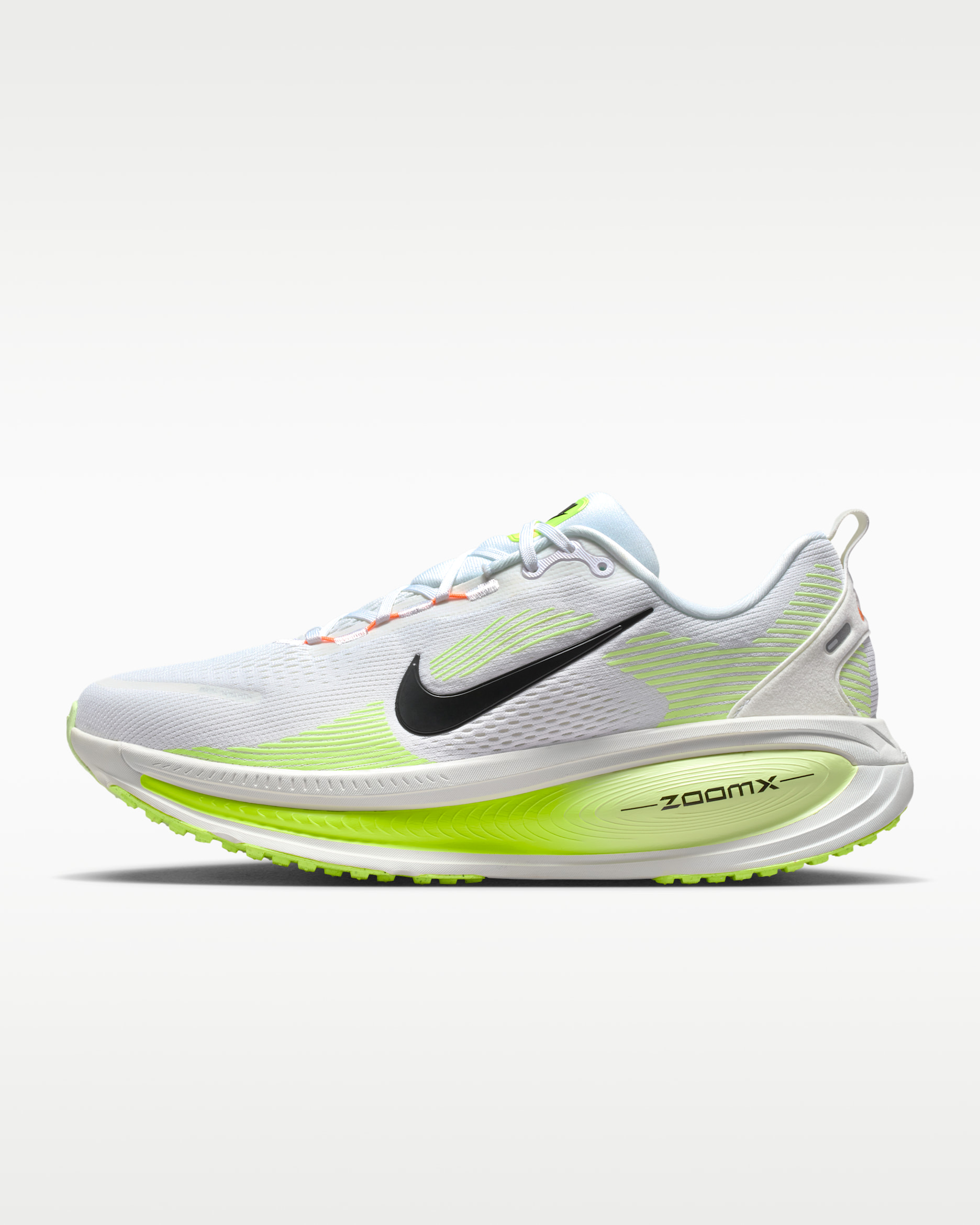 Nike Vomero 18 Men's Road Running Shoes - White/Volt/Barely Volt/Black