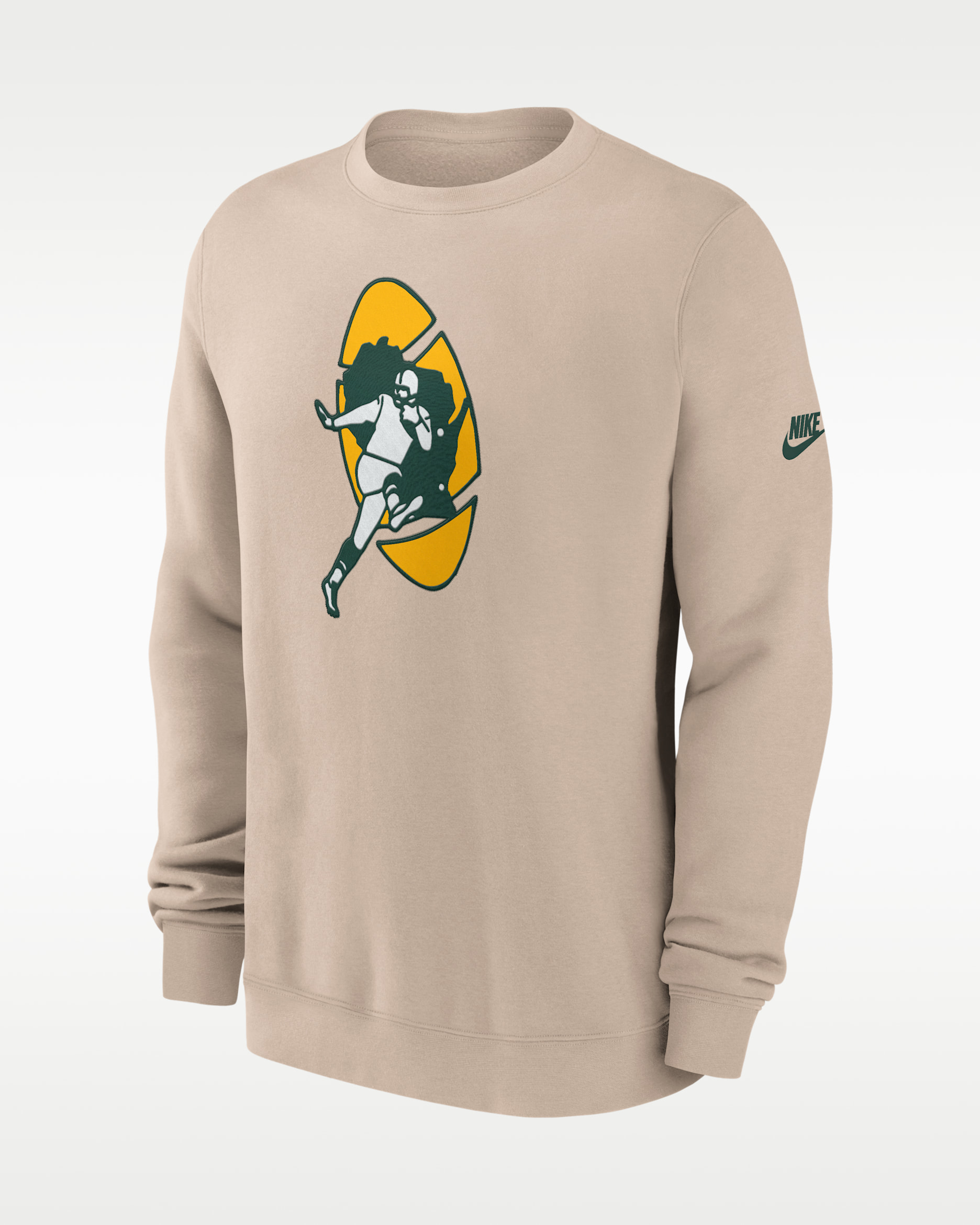 Sudadera de cuello redondo sin cierre Nike de la NFL para hombre Green Bay Packers Rewind Club - Arena