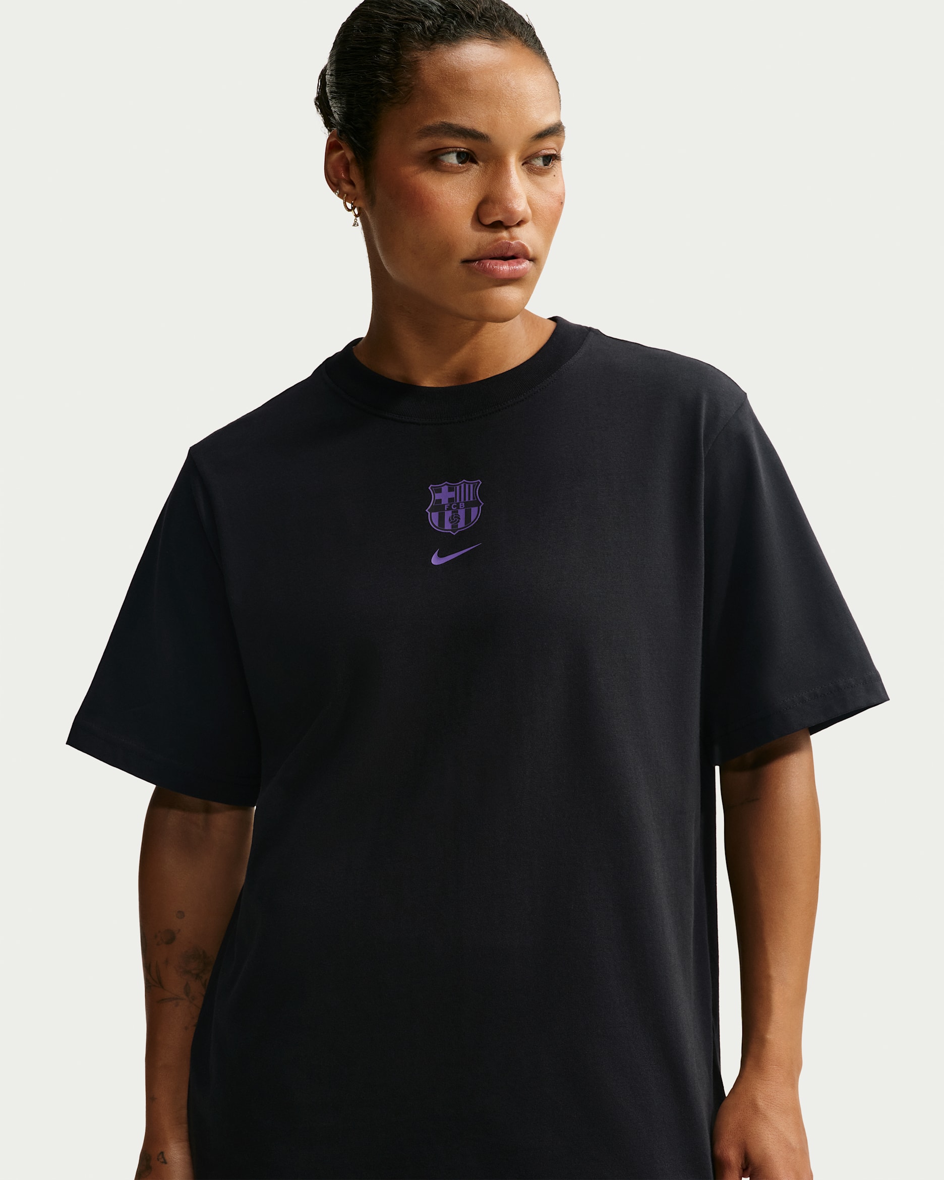 FC Barcelona Women's Kobe Soccer T-Shirt - Black
