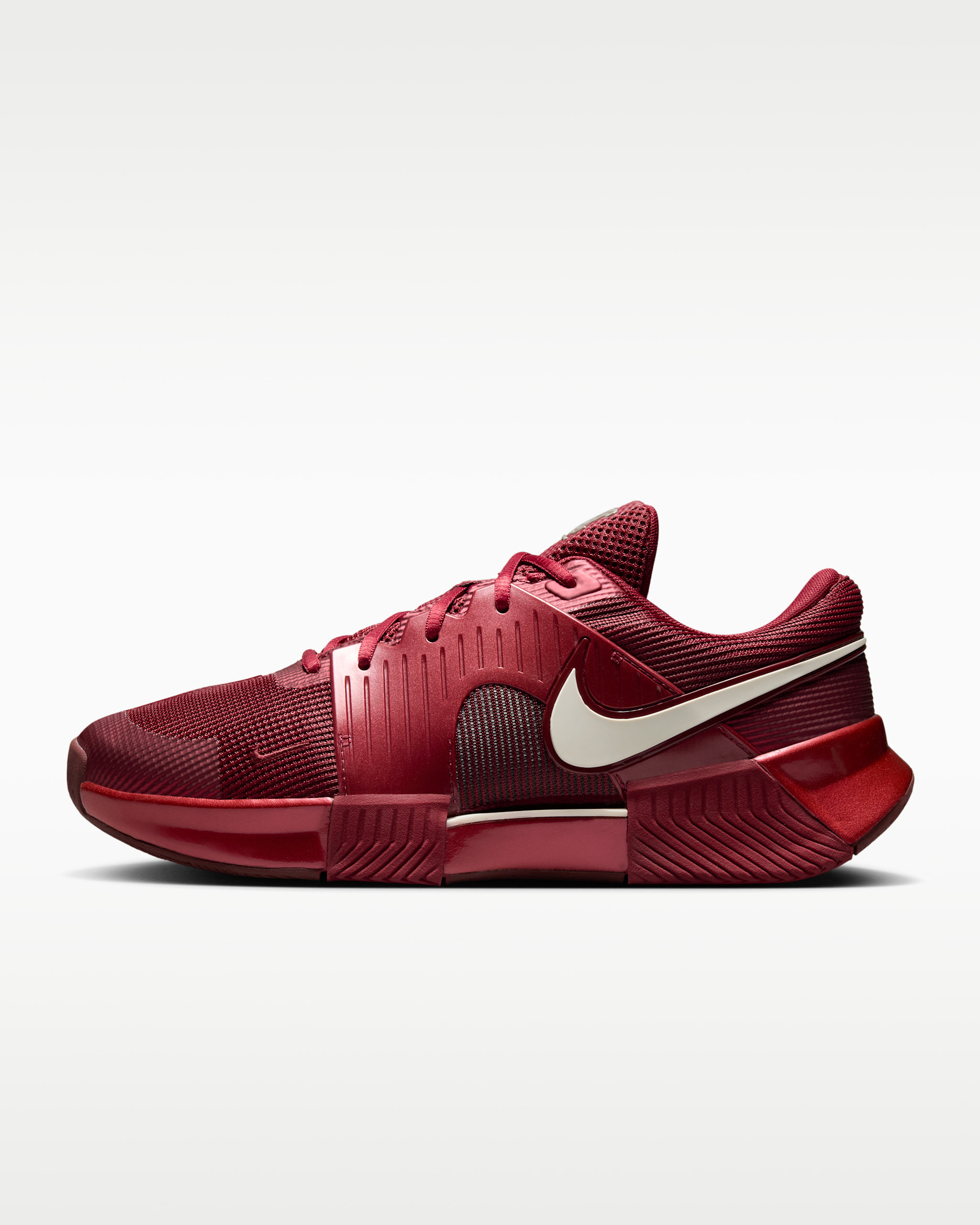 Nike GP Challenge 1.5 PRM Men's Hard Court Tennis Shoes - Team Red/Green Spark/Pale Ivory