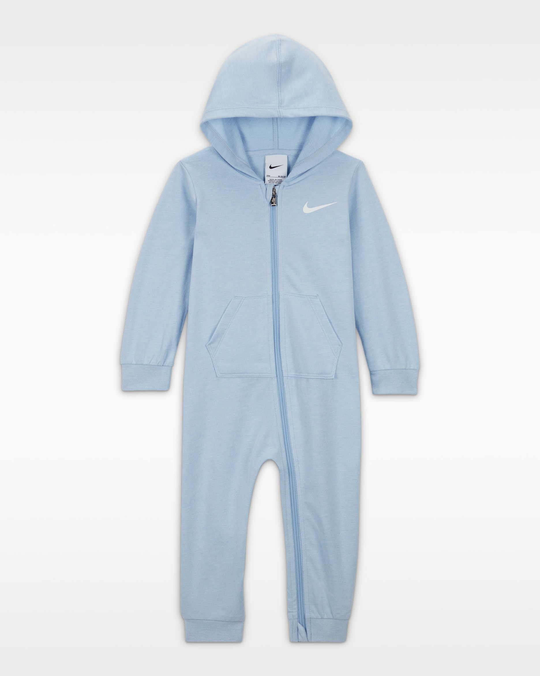 Combinaison à capuche Nike Baby Essentials pour bébé (12-24 mois) - Cobalt Bliss
