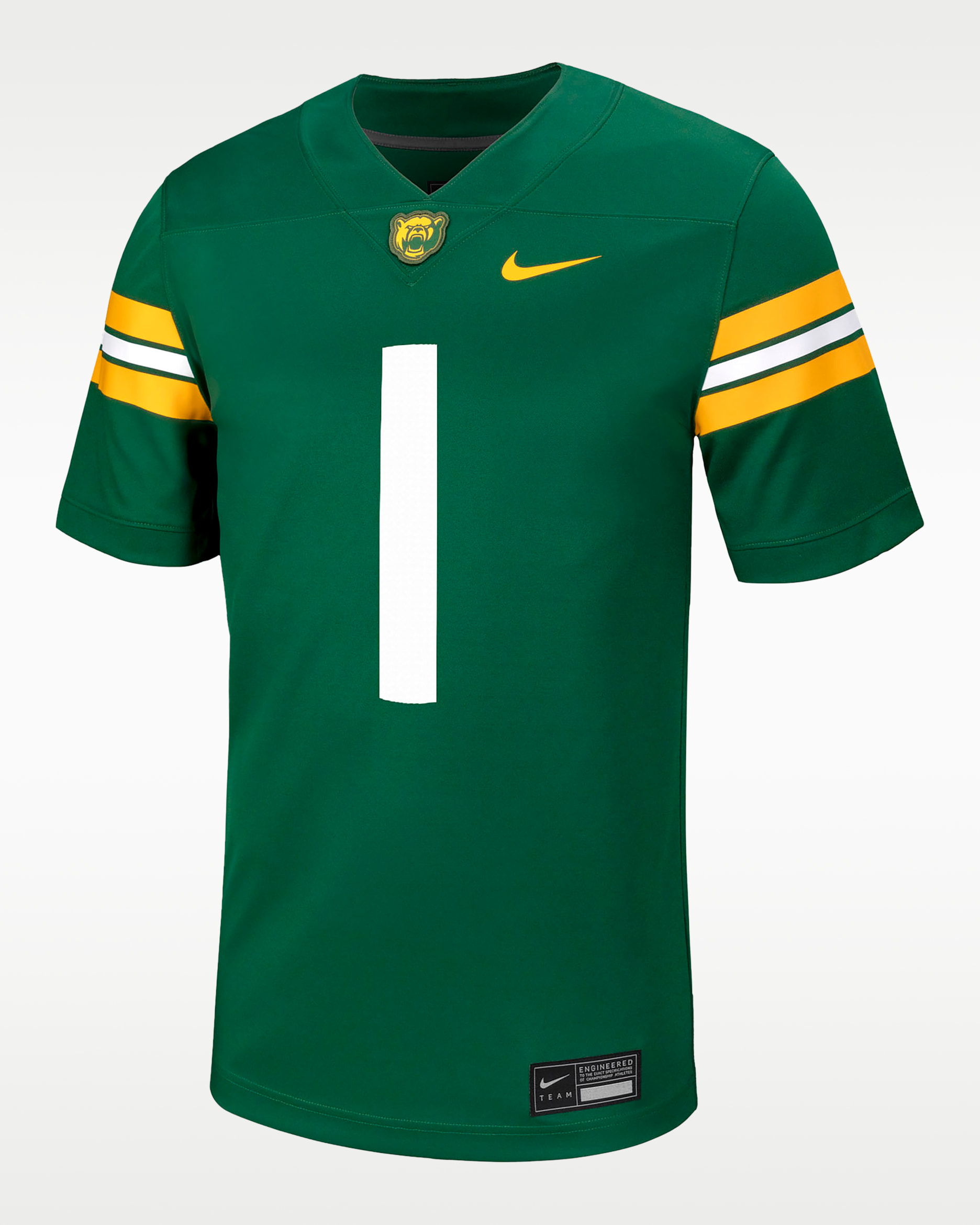 Jersey de fútbol universitario Nike Replica para hombre Baylor - Verde desfiladero