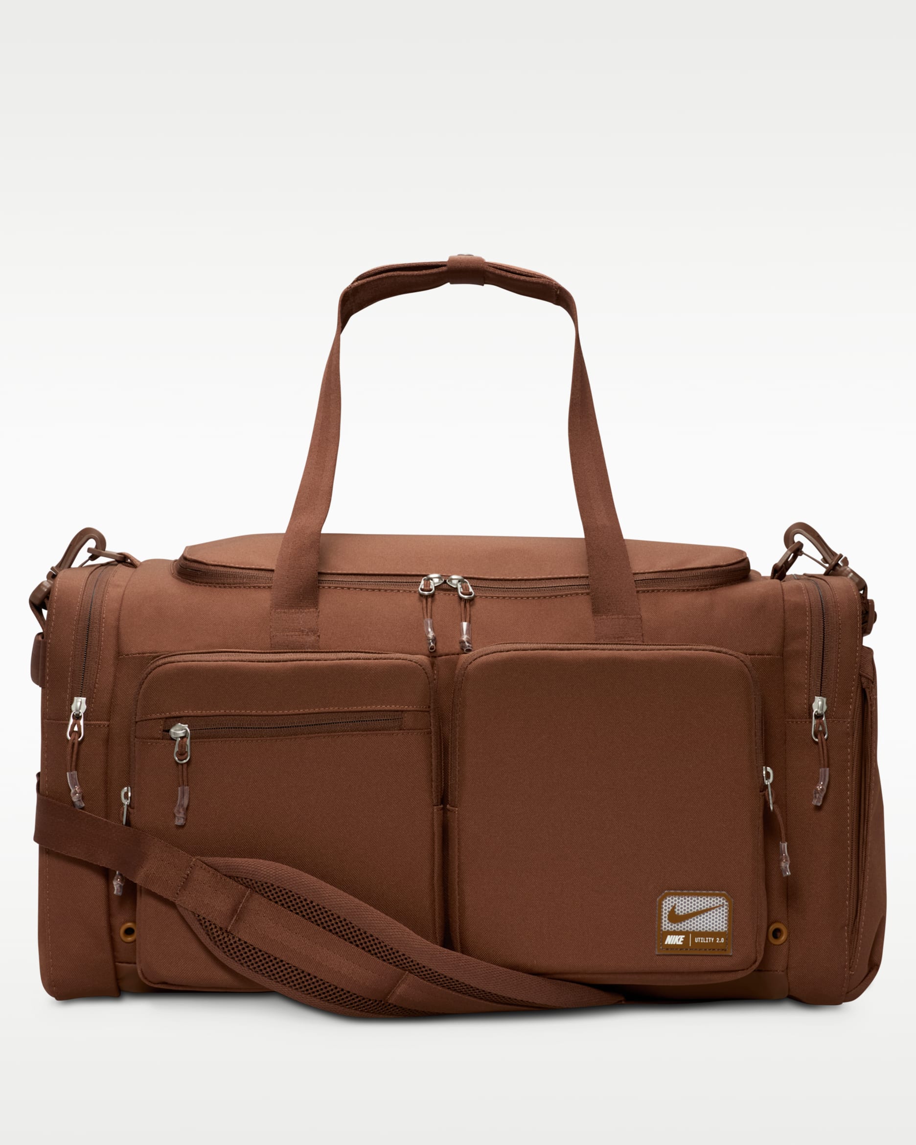 Nike Utility Power 2.0 Duffel Bag (Medium, 51L) - Fauna Brown/Fauna Brown/Light British Tan