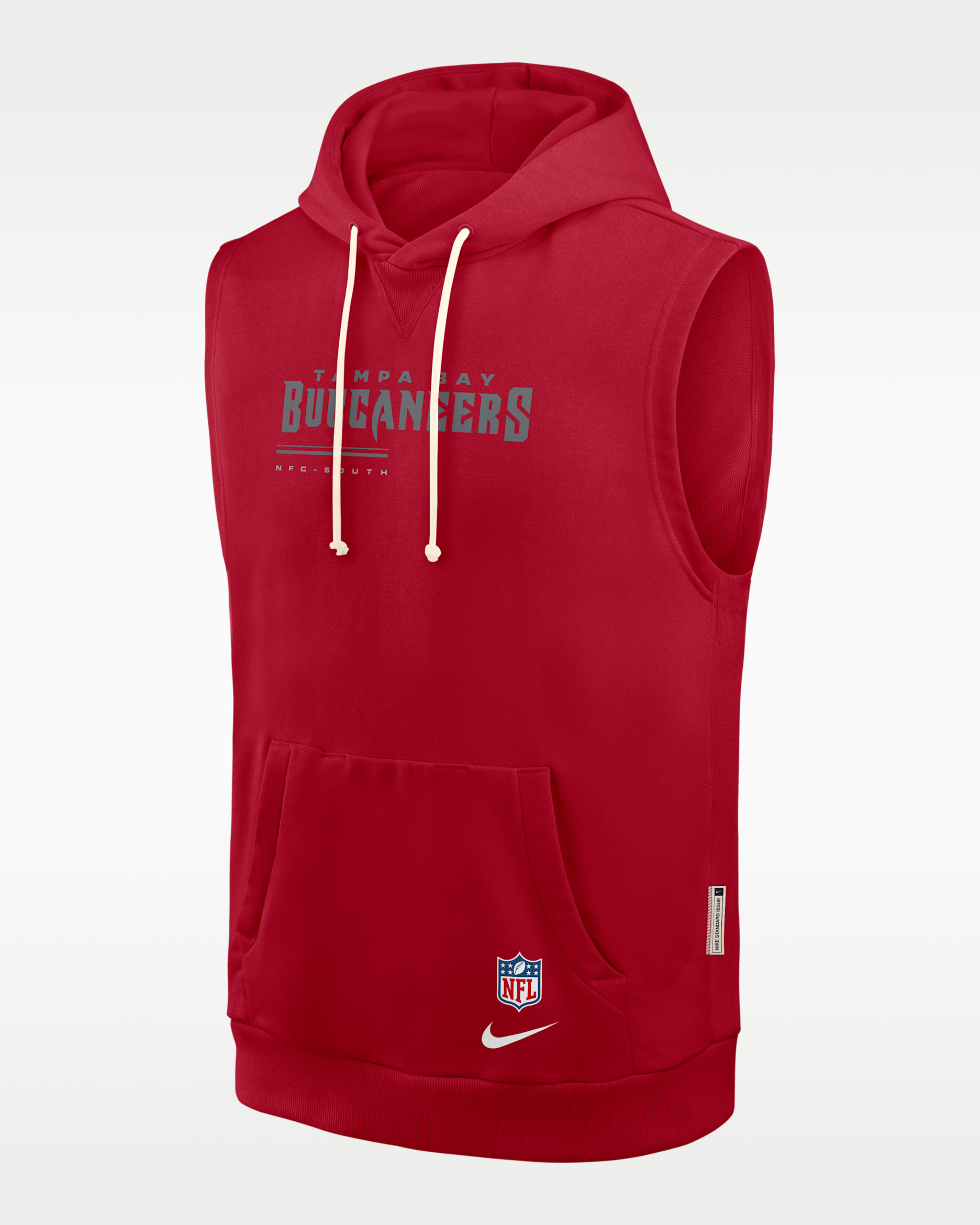 Tampa Bay Buccaneers Sideline Men's Nike Dri-FIT NFL Sleeveless Pullover Hoodie - Red