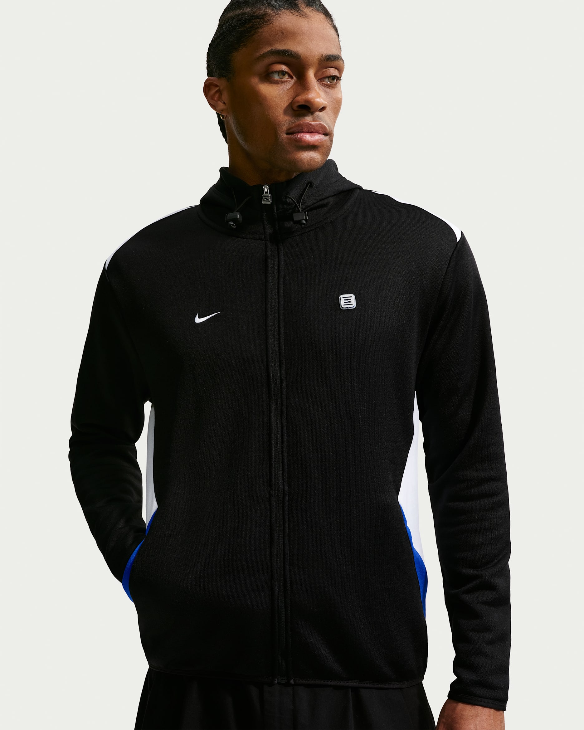 Nike Sportswear – hættetrøje til mænd - sort/hvid/Game Royal