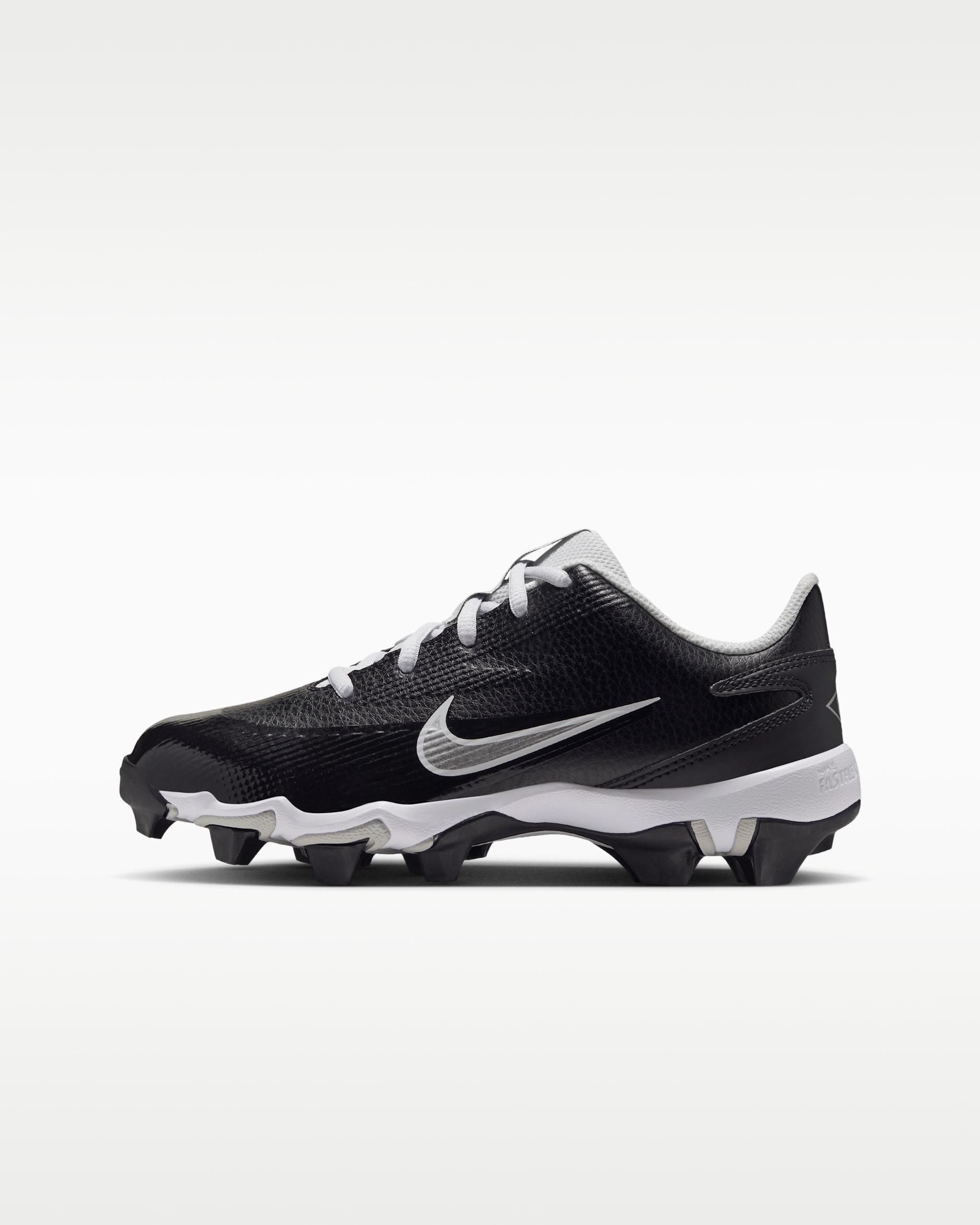 Diamond Clutch Big Kids' Softball Cleats - Black/Photon Dust/White/Metallic Silver