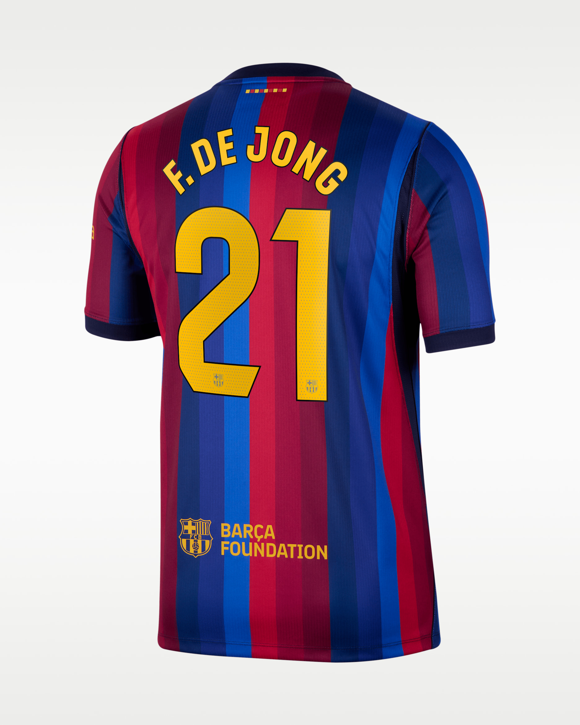 Frenkie de Jong FC Barcelona 2026/27 Stadium Home Men's Nike Dri-FIT Soccer Jersey - Red
