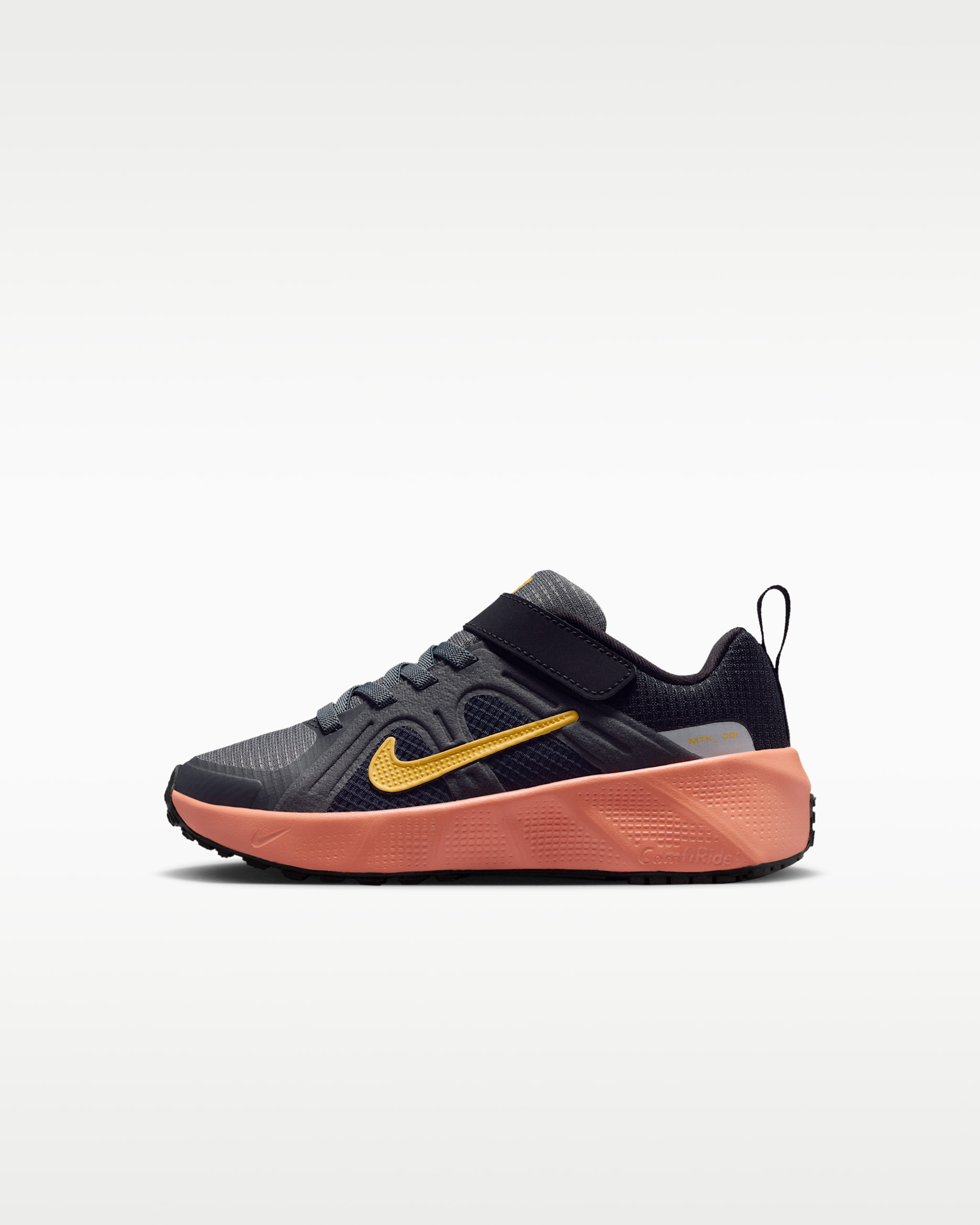 Tenis para niños de preescolar Nike Metro Tek - Gris oscuro/Antracita/Negro/Oro topacio
