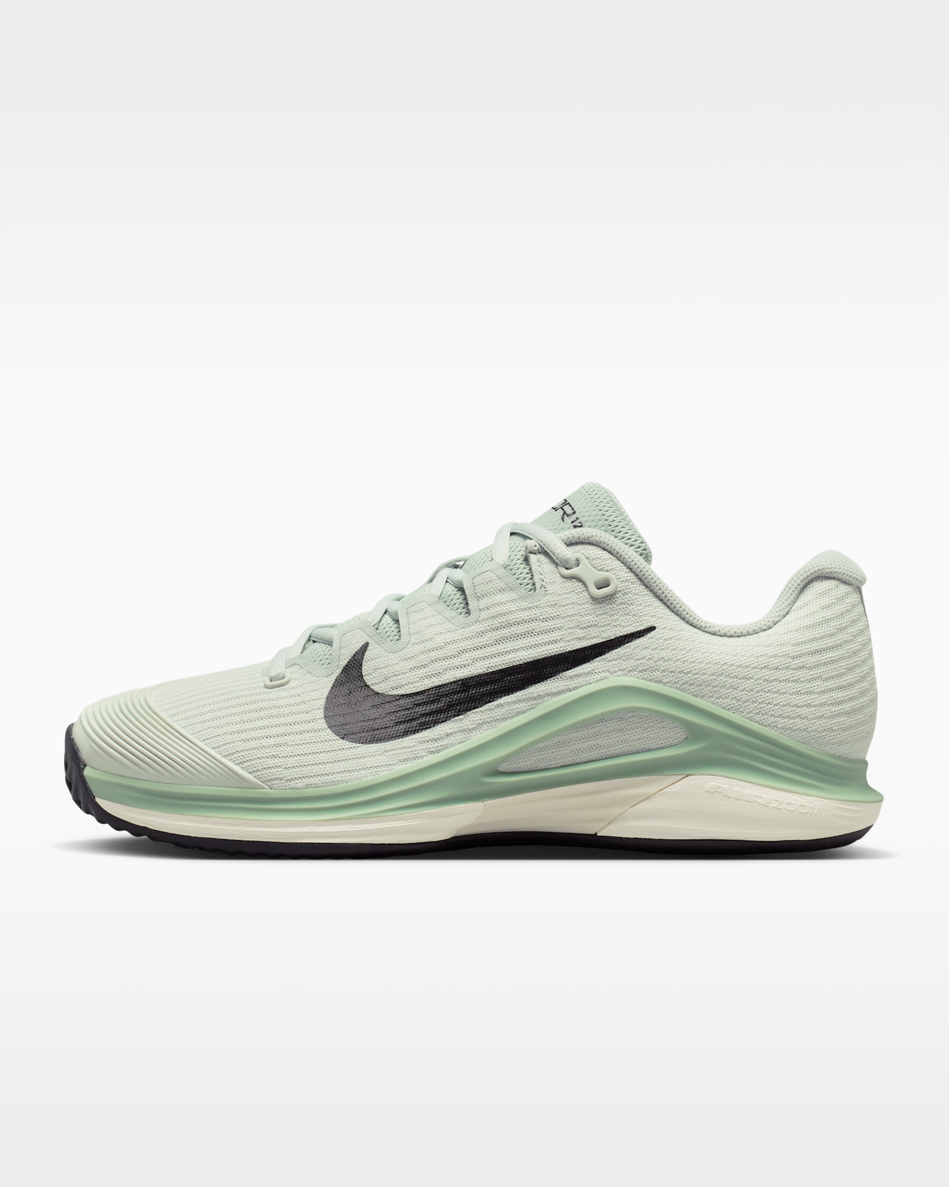 Damskie buty do tenisa na korty ziemne Nike Vapor 12 - Light Silver/Steam/Biel/Czerń