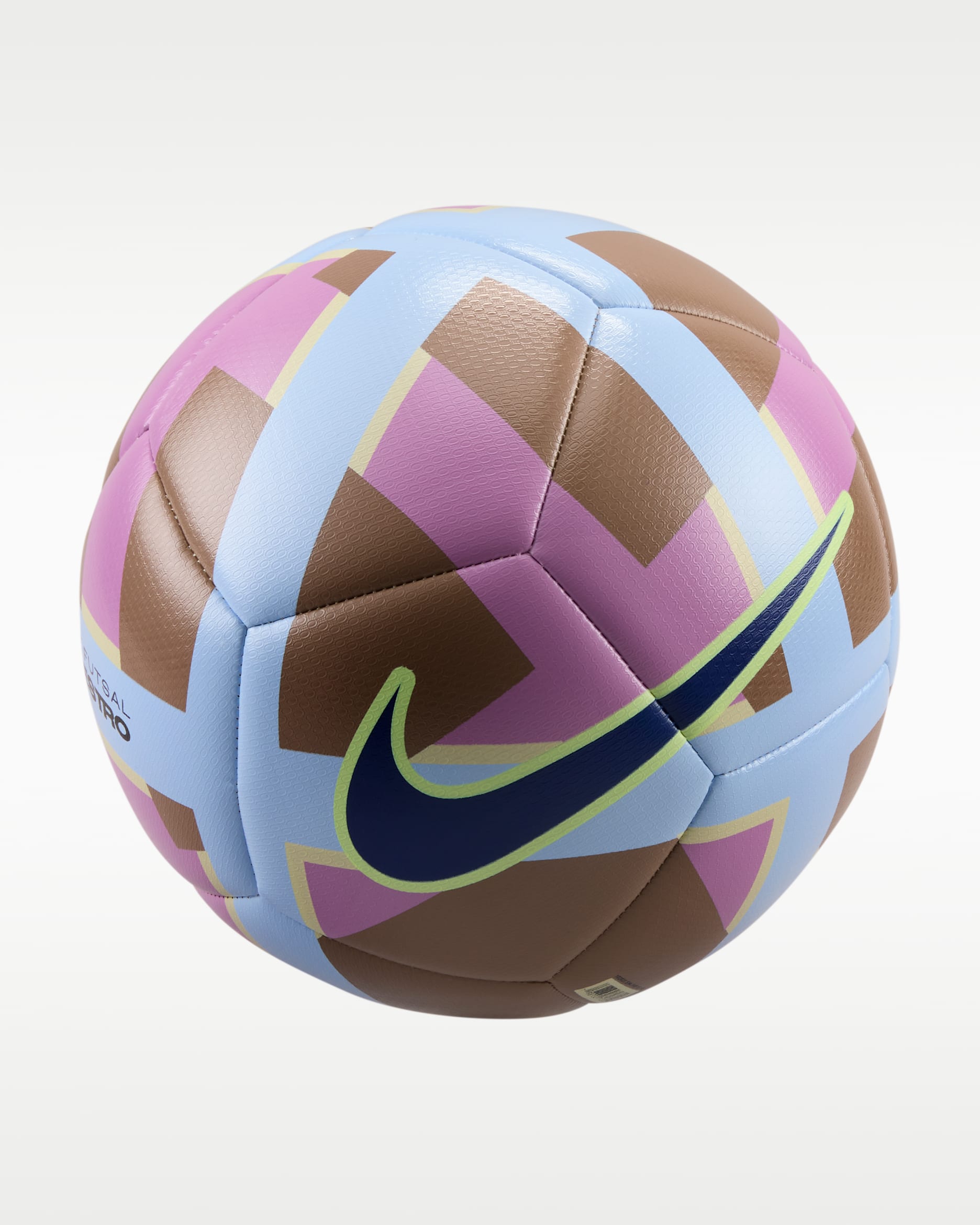 Balón de futsal Nike Maestro - Marrón oscuro goma/Azul hidrógeno/Magenta claro/Azul royal intenso
