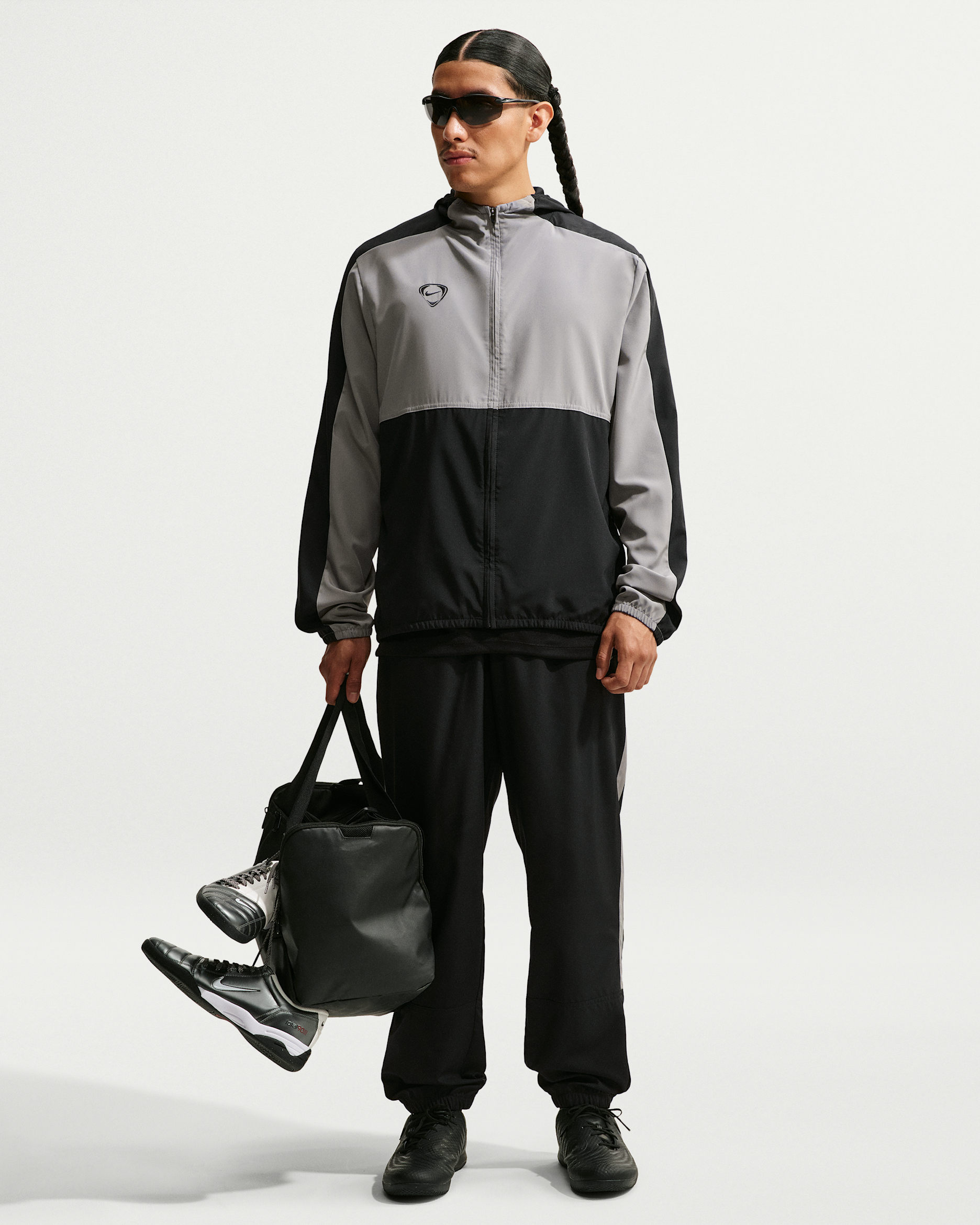 Nike Strike Men's Dri-FIT Football Woven Tracksuit Pants - Black/Dark Steel Grey/Dark Steel Grey