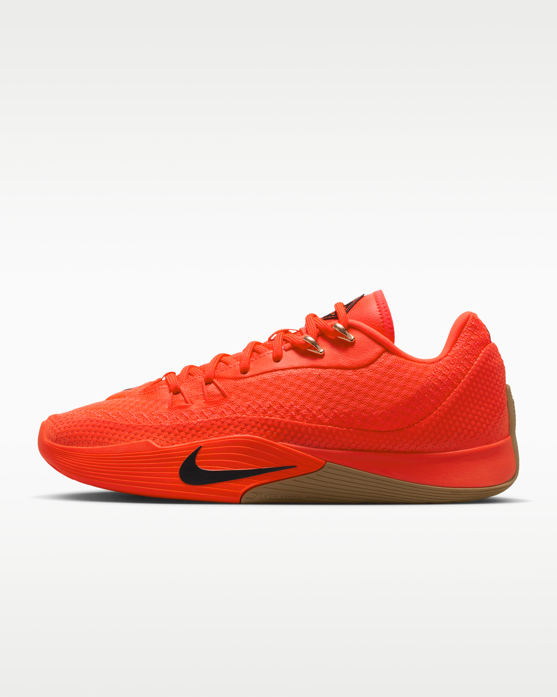 Nike Street Flare Sabatilles de bàsquet - Carmesí brillant/Gum Light Brown/Negre