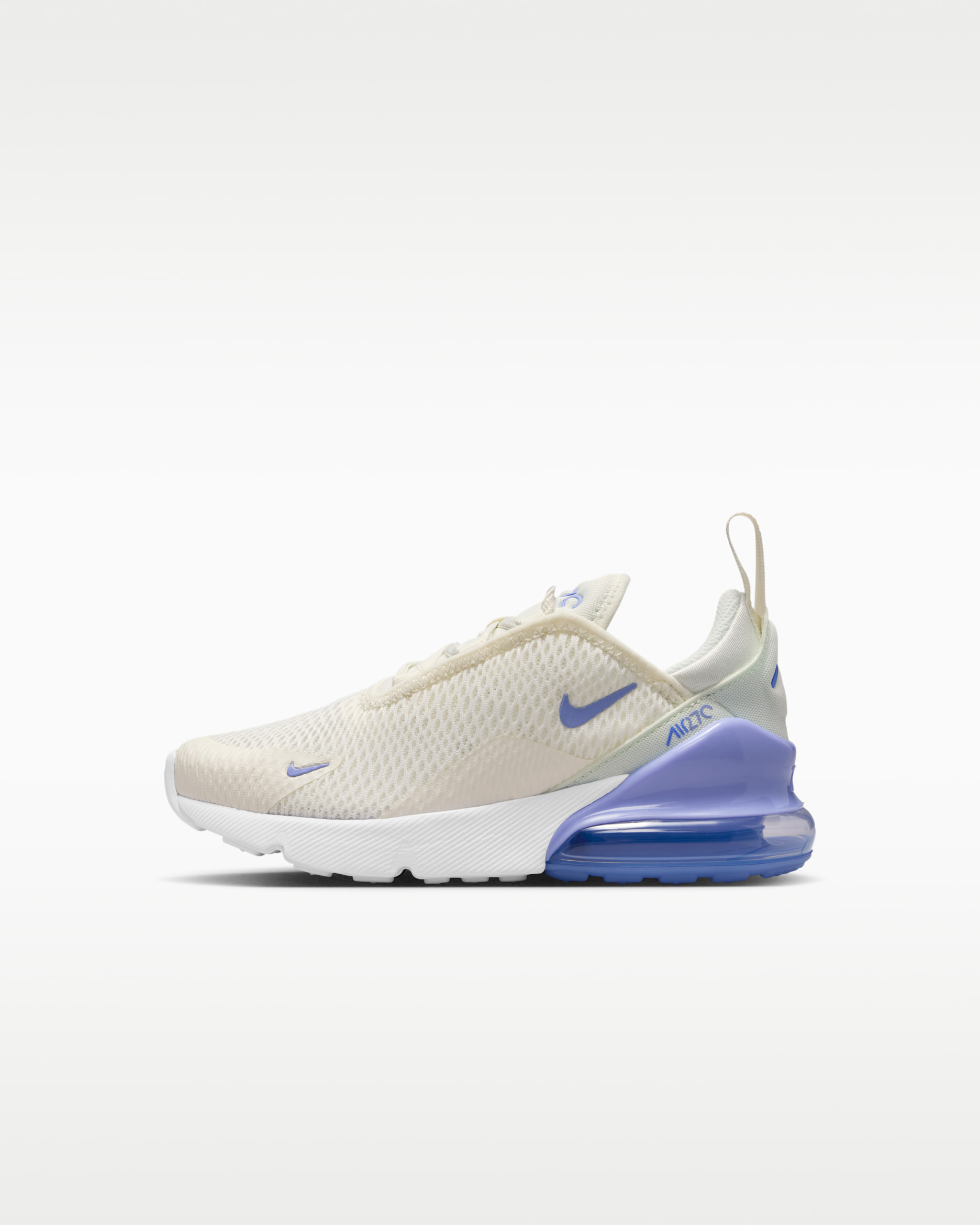 Nike Air Max 270 Little Kids' Shoes - Sail/Sapphire/Light Thistle