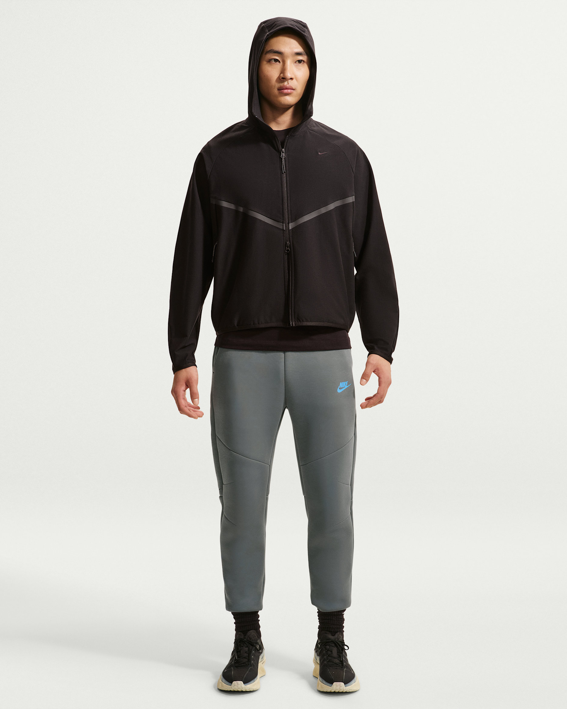 Nike Tech Men's Fleece Joggers - Smoke Grey/Football Blue